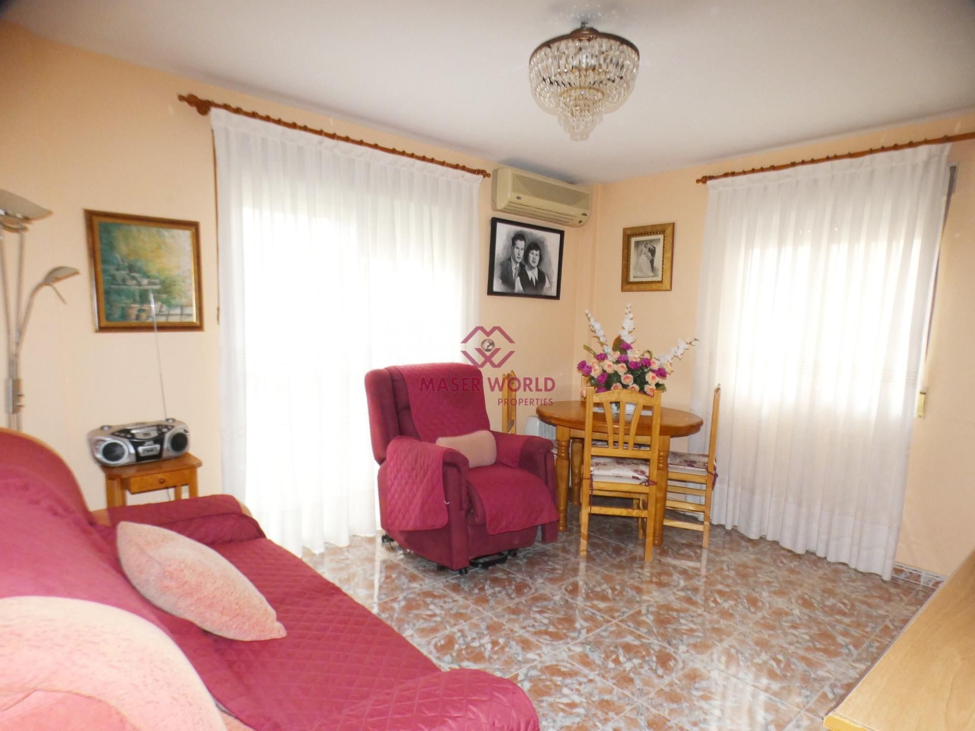 Sala d'estar de Apartament en venda en Mazarrón amb Aire condicionat i Balcó