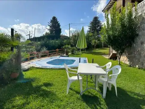 Garden of Flat for rent in Gavilanes  with Private garden, Swimming Pool and Furnished
