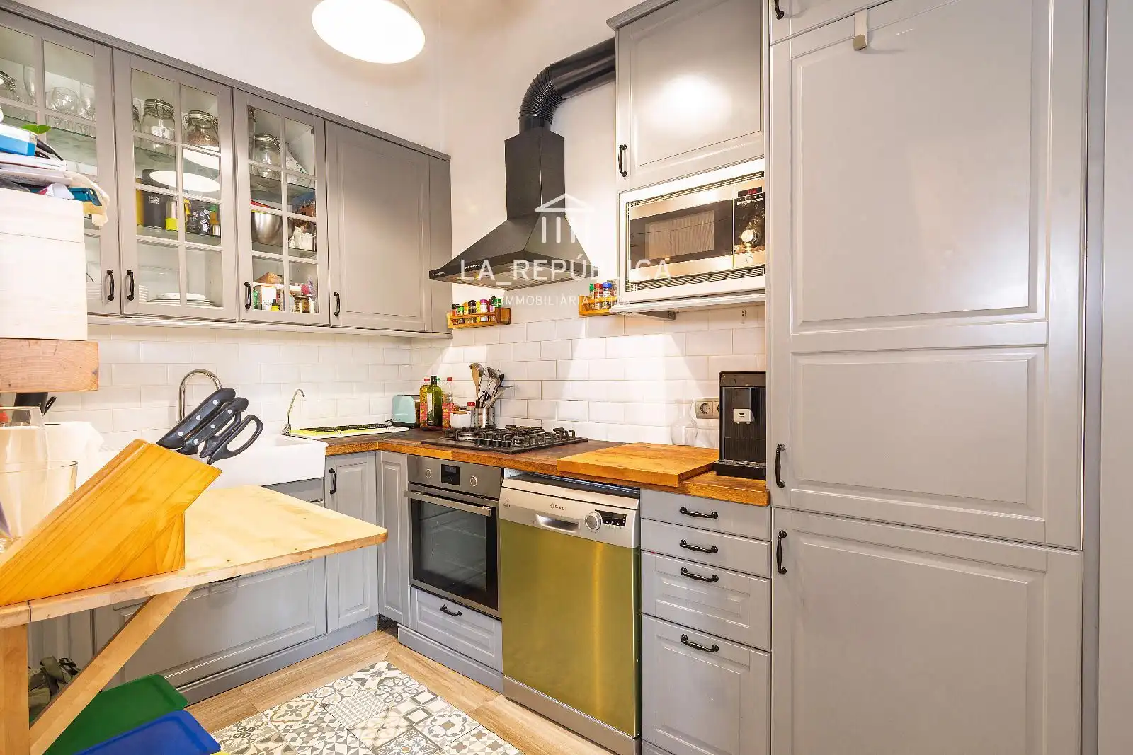 Cocina de Piso en venta en Mataró con Aire acondicionado, Parquet y Balcón