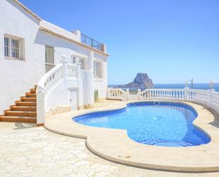 Swimming pool of Country house for sale in Calpe / Calp