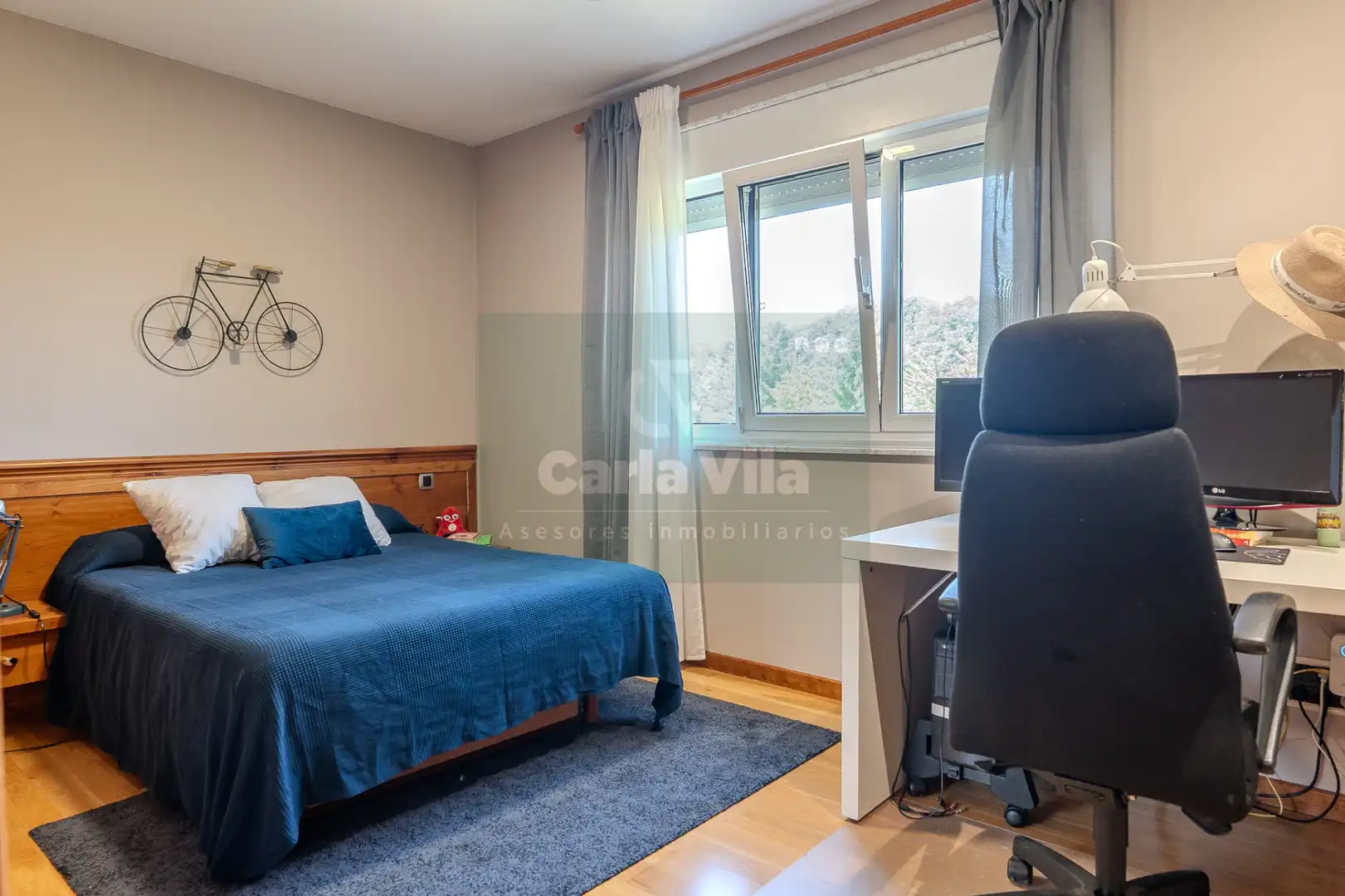 Bedroom of Houses for sale in Outeiro de Rei  with Heating, Private garden and Parquet flooring