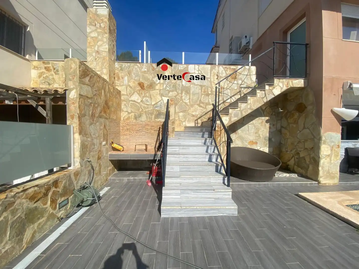 Terrasse von Haus oder Chalet zum Verkauf in Alzira mit Klimaanlage, Heizung und Parkett