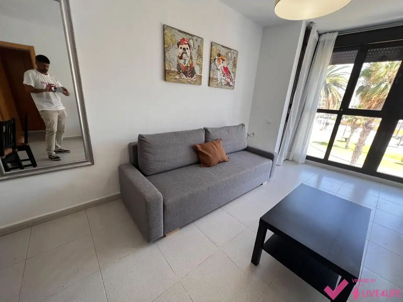 Sala de estar de Piso de alquiler en Valencia con Aire acondicionado y Amueblado