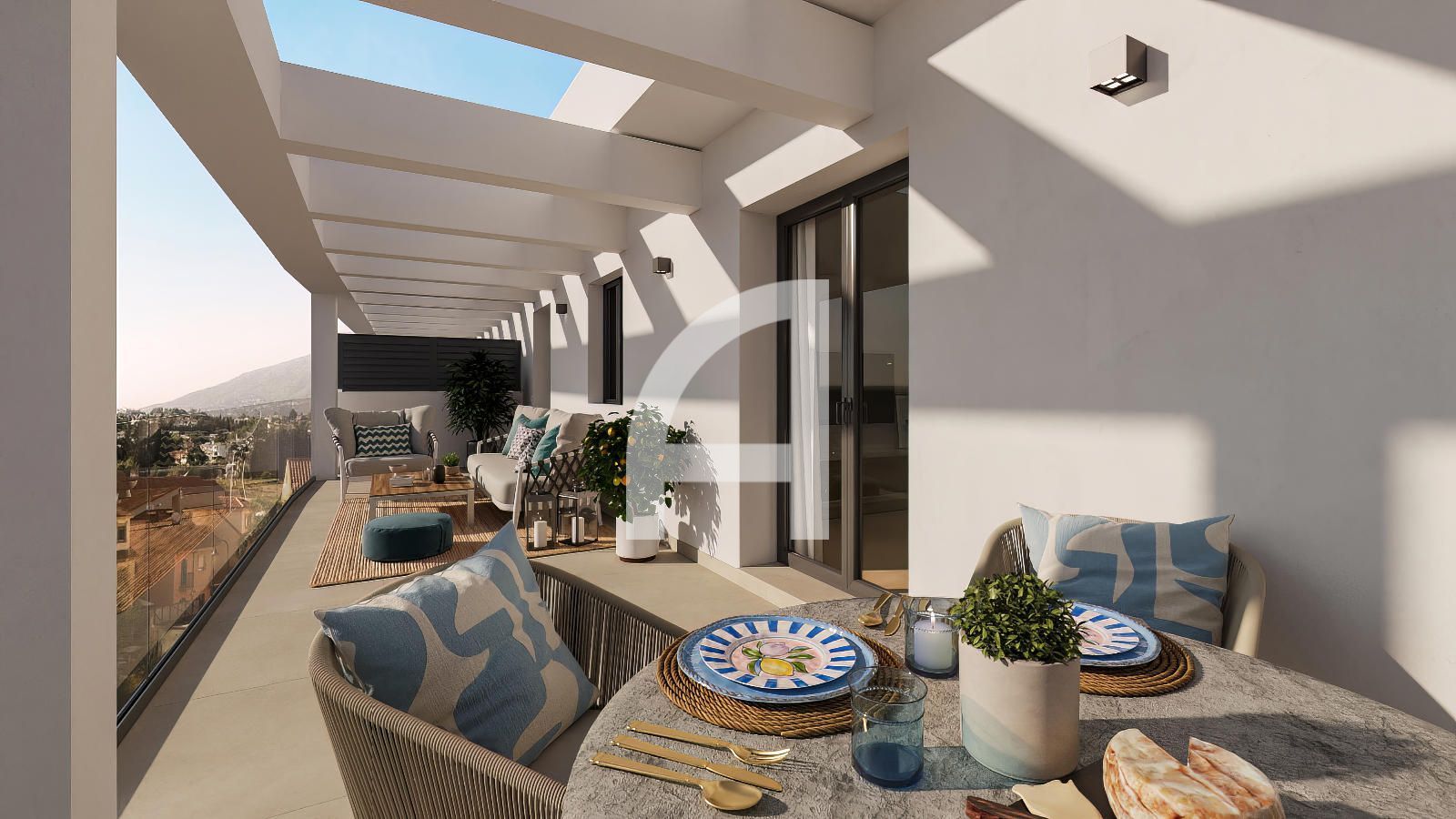 Terrassa de Àtic en venda en Mijas amb Aire condicionat, Terrassa i Forn