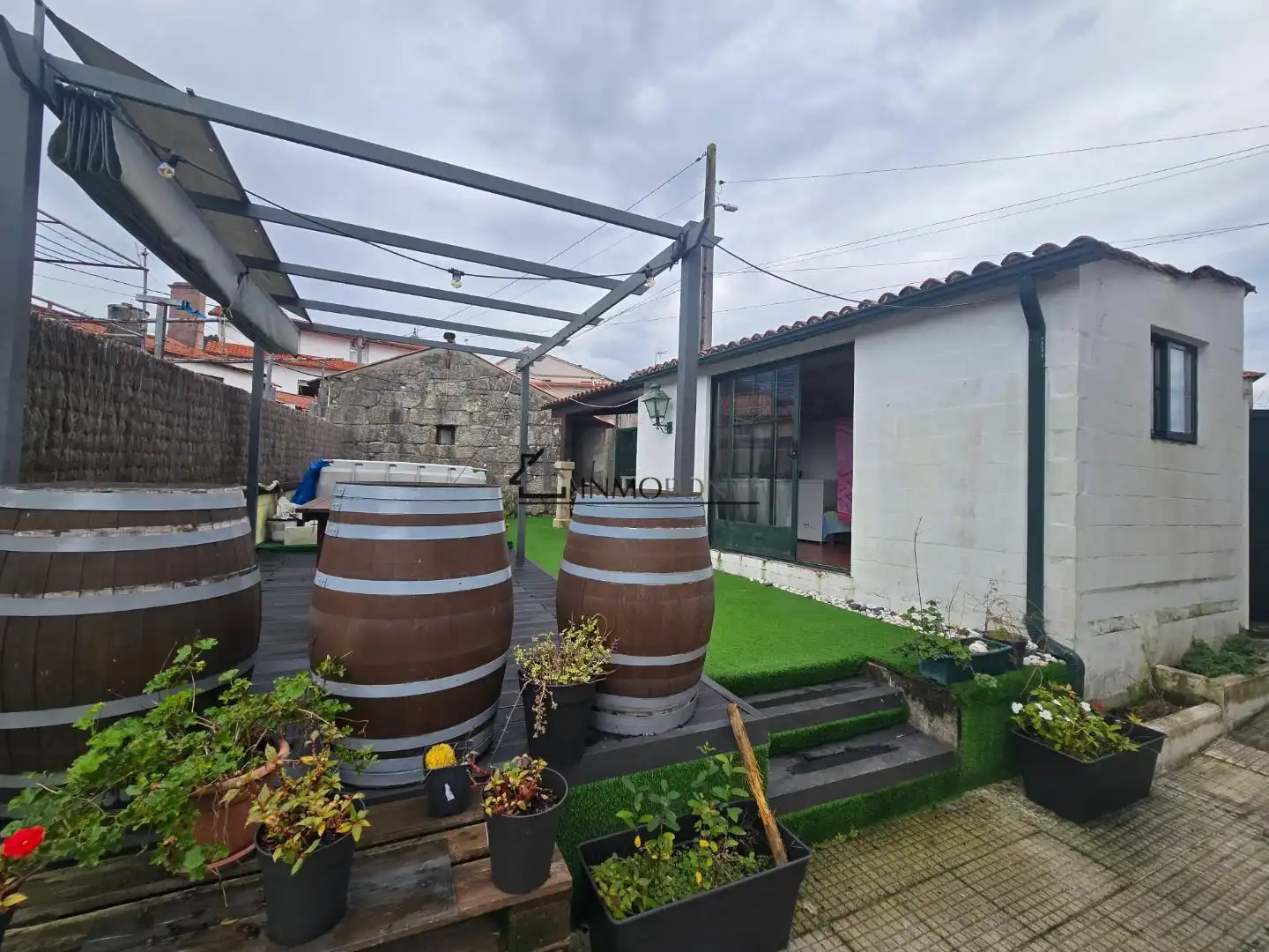 Terraza de Casa o chalet en venta en Poio con Jardín privado