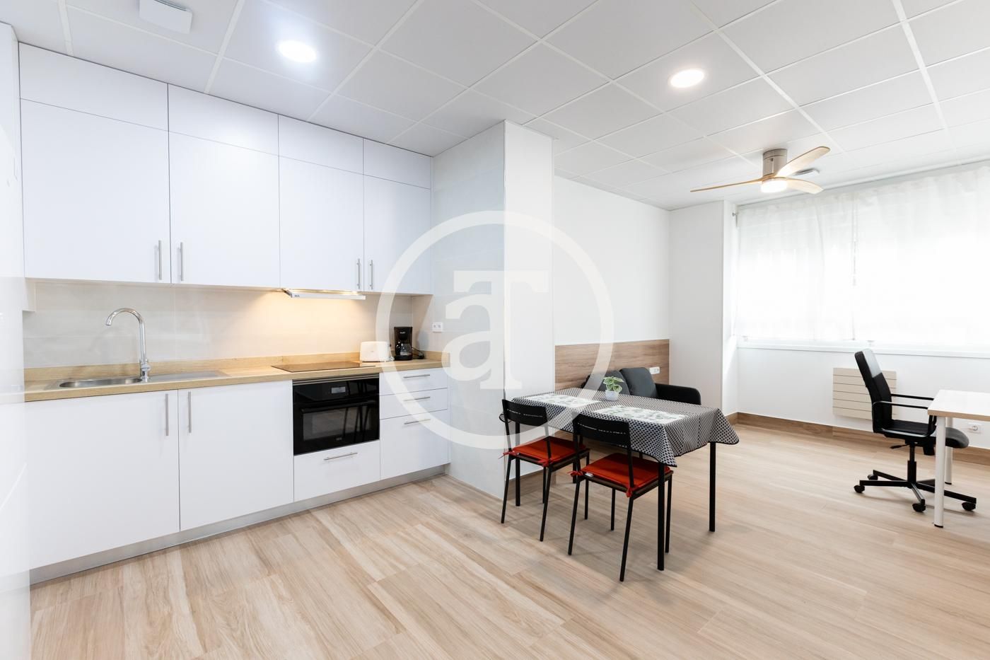 Kitchen of Flat to rent in  Madrid Capital  with Heating, Furnished and Oven