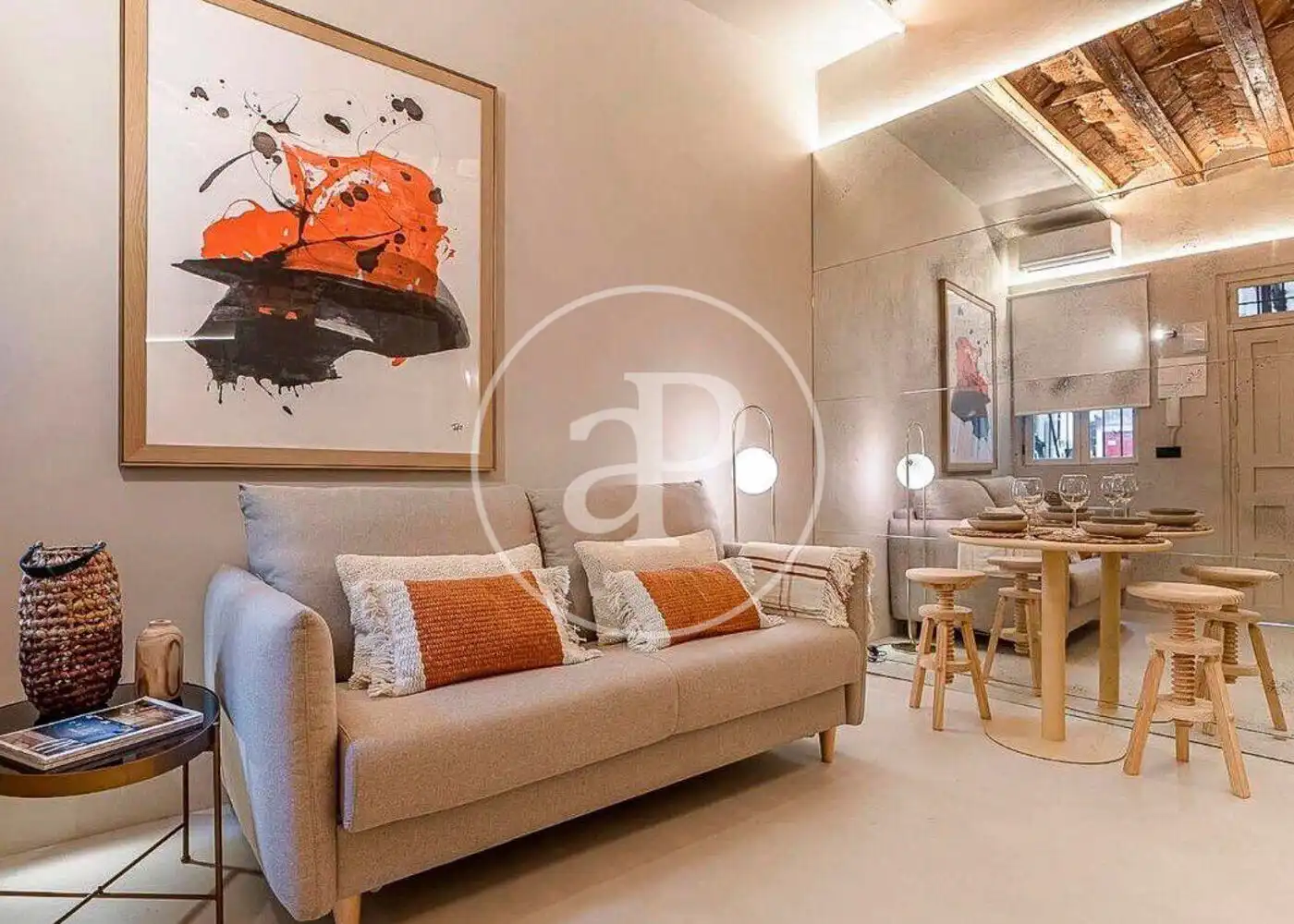 Wohnzimmer von Wohnung zum Verkauf in  Madrid Capital mit Klimaanlage, Heizung und Möbliert
