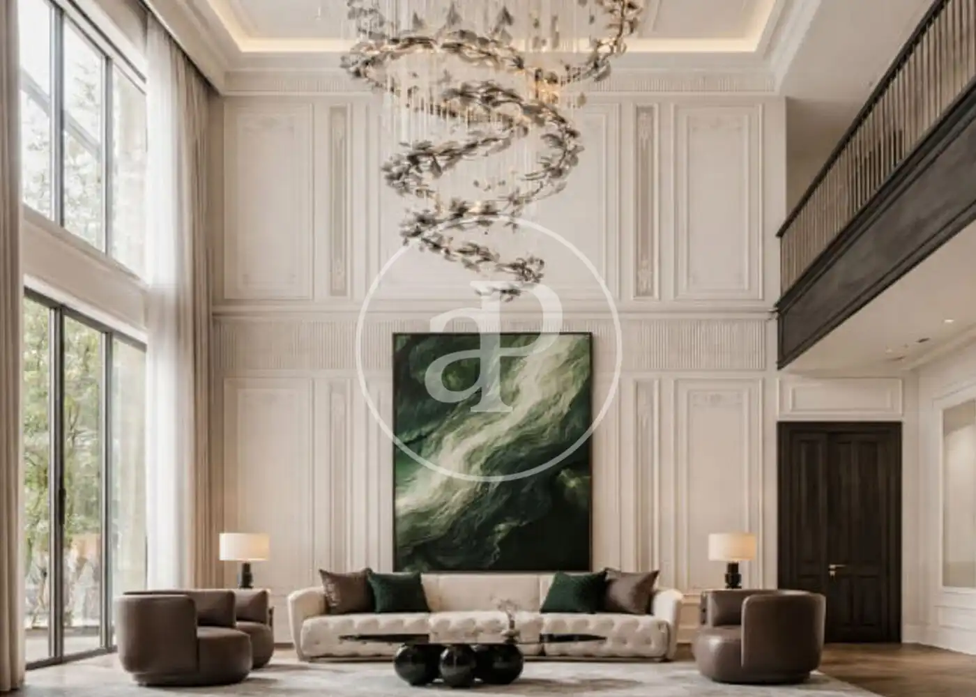 Sala d'estar de Àtic en venda en  Madrid Capital amb Aire condicionat, Calefacció i Terrassa