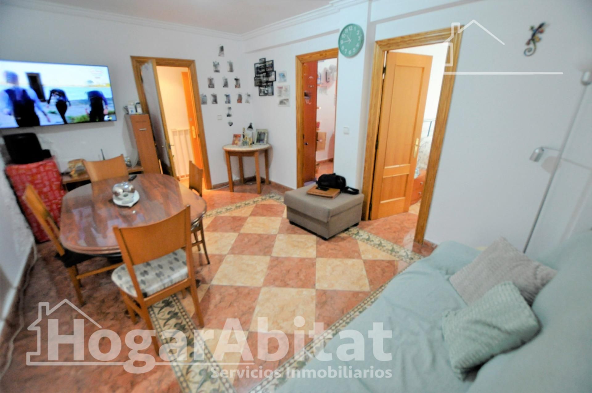 Sala d'estar de Pis en venda en Aldaia amb Aire condicionat, Terrassa i Traster