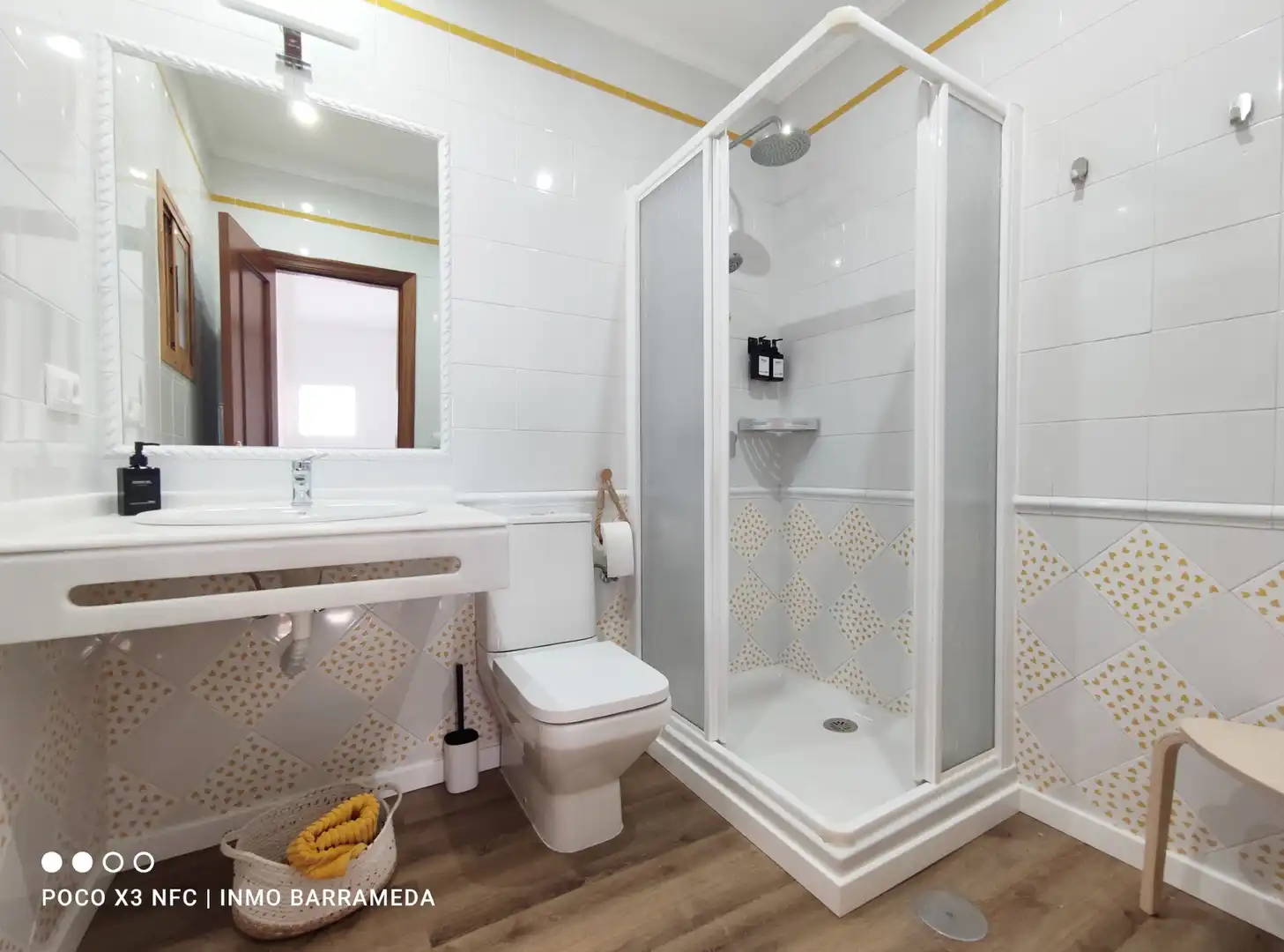 Baño de Estudio de alquiler en Sanlúcar de Barrameda con Aire acondicionado, Calefacción y Amueblado