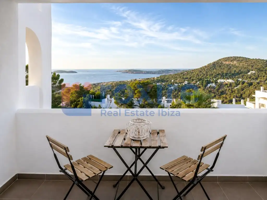 Terrasse von Wohnung zur Miete in Sant Josep de sa Talaia mit Klimaanlage, Terrasse und Möbliert