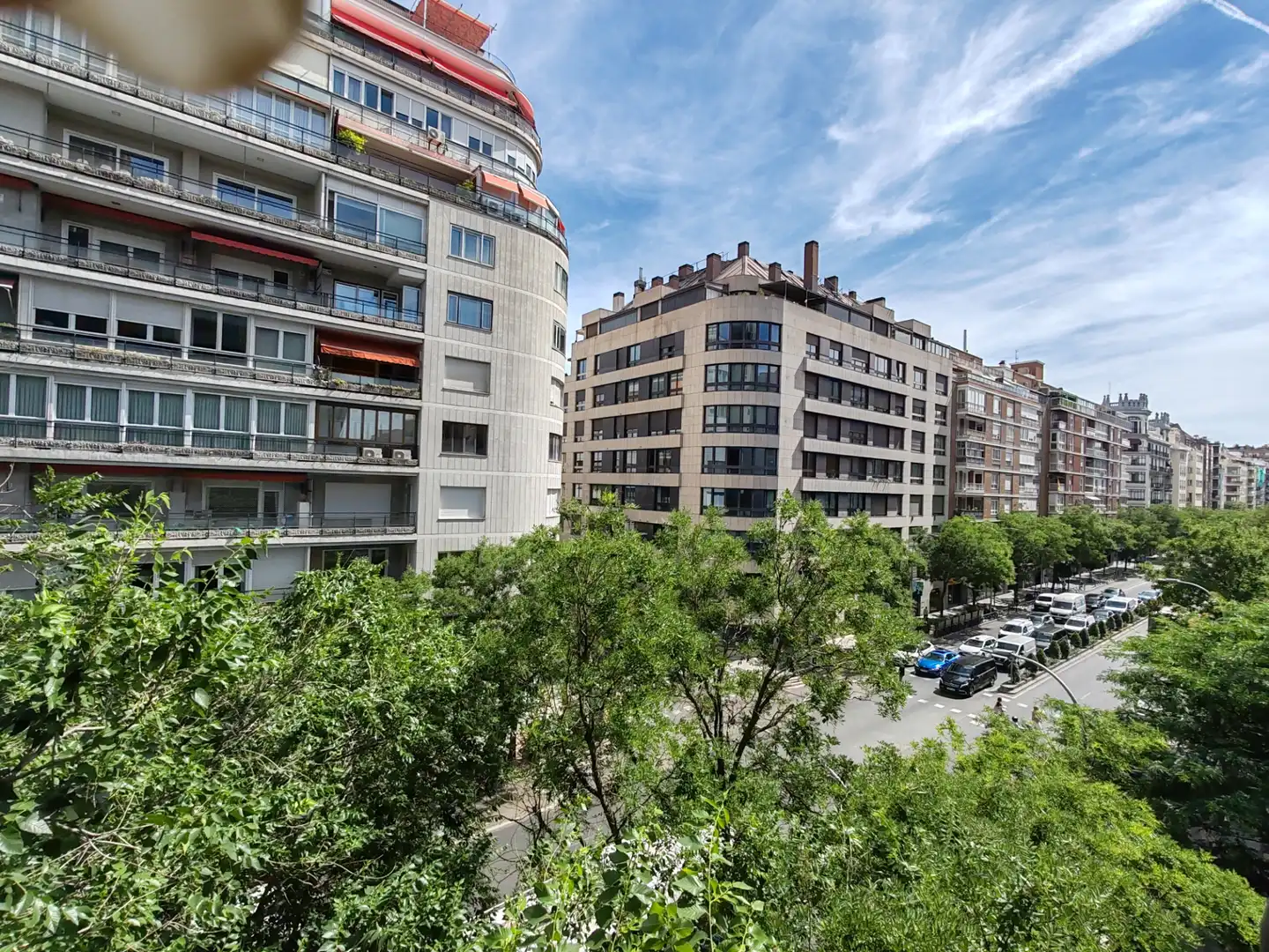 Außenansicht von Wohnung zur Miete in Madrid mit Klimaanlage, Parkett und Möbliert