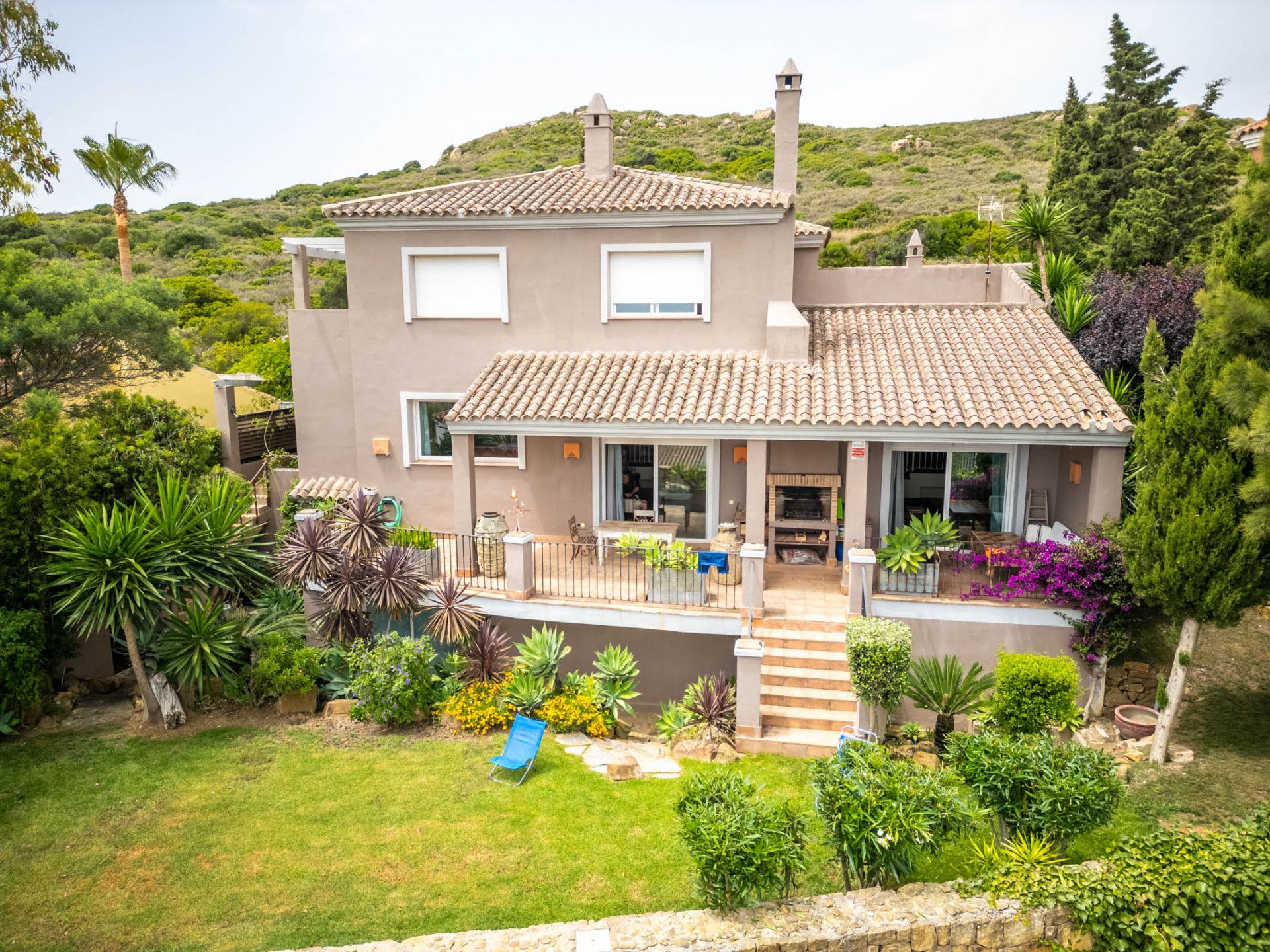 Jardí de Casa o xalet en venda en Manilva amb Jardí privat, Terrassa i Piscina