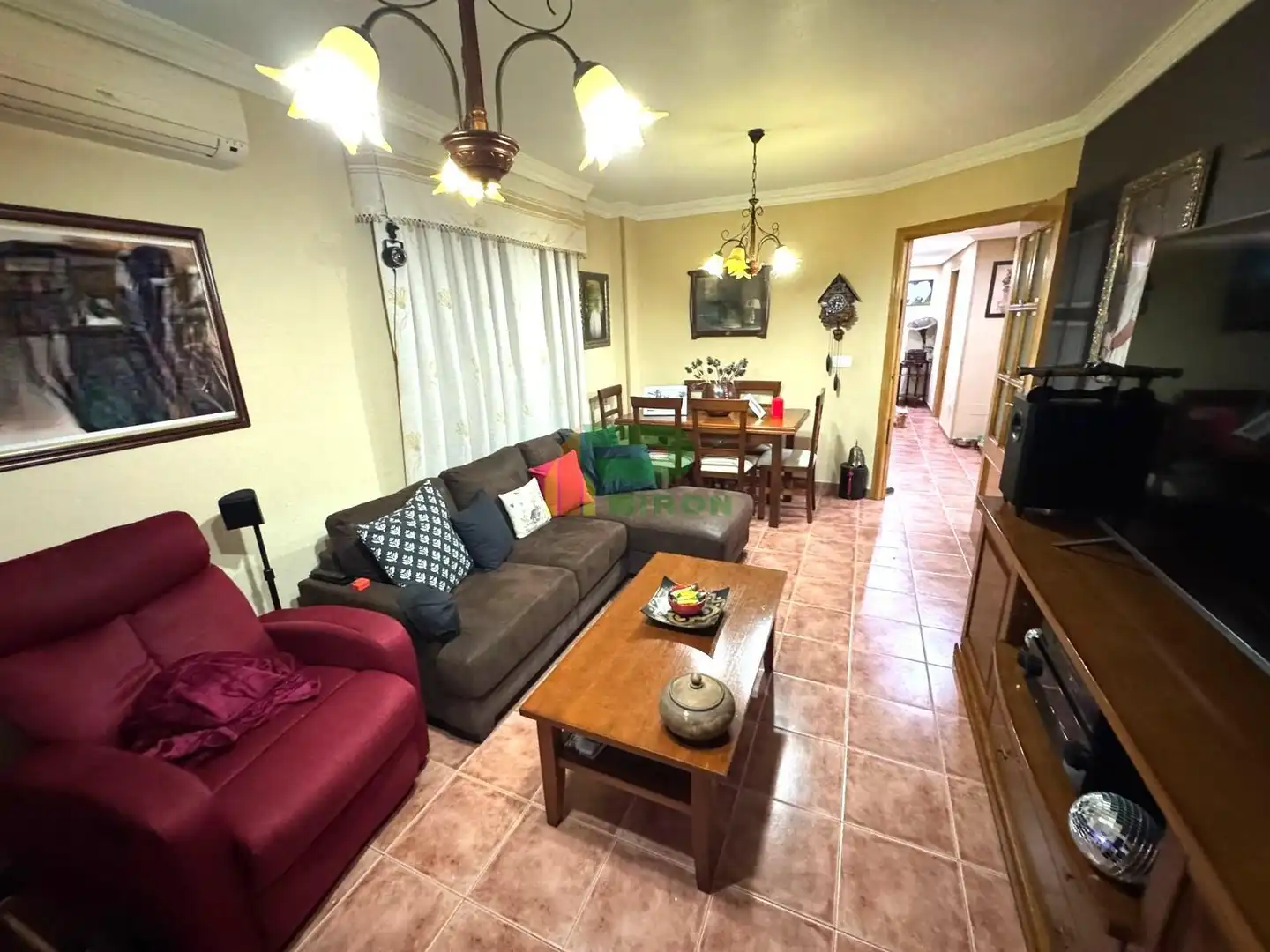Living room of Attic for sale in Lorca  with Air Conditioner, Terrace and Furnished