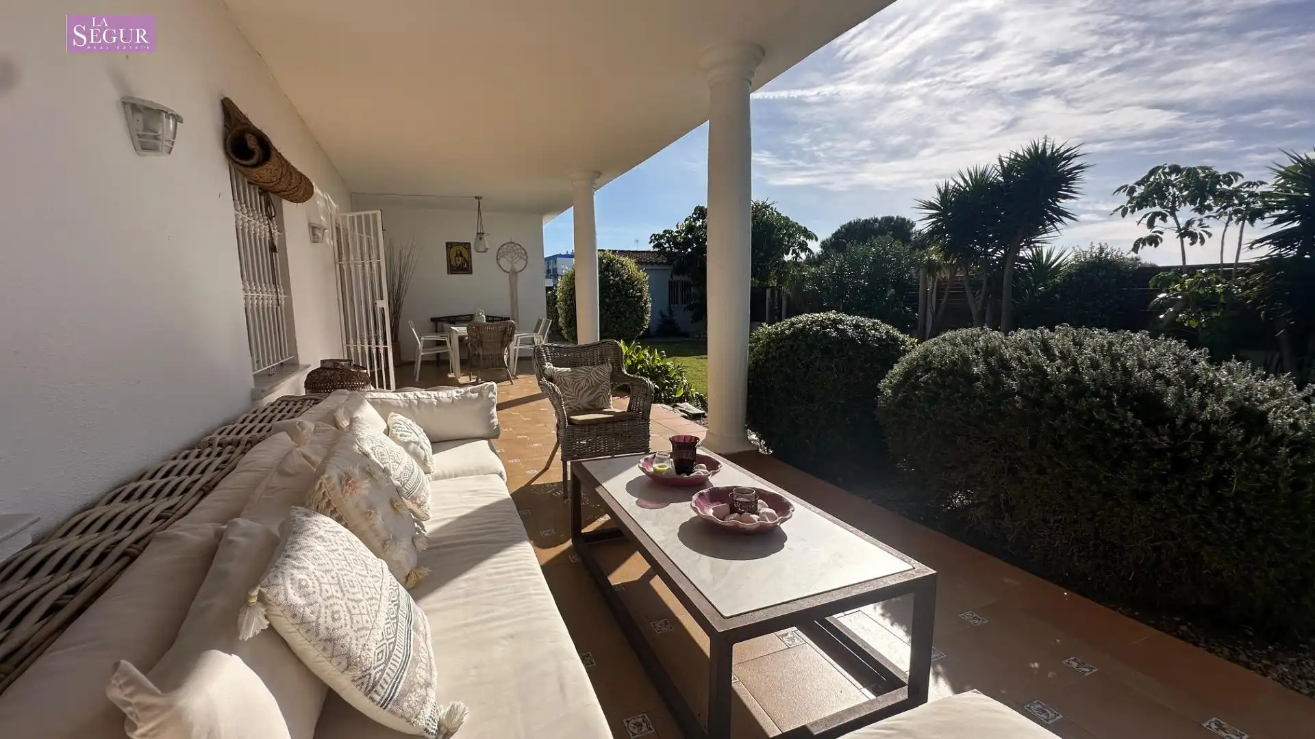 Terraza de Finca rústica en venta en Barbate con Aire acondicionado, Jardín privado y Terraza