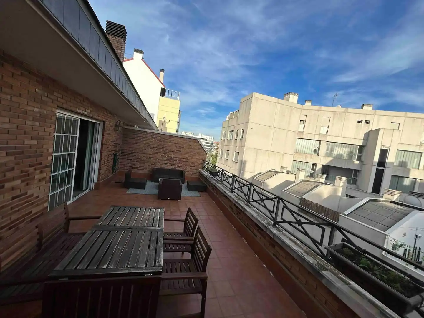 Terrasse von Wohnung zur Miete in Madrid mit Klimaanlage, Heizung und Privatgarten