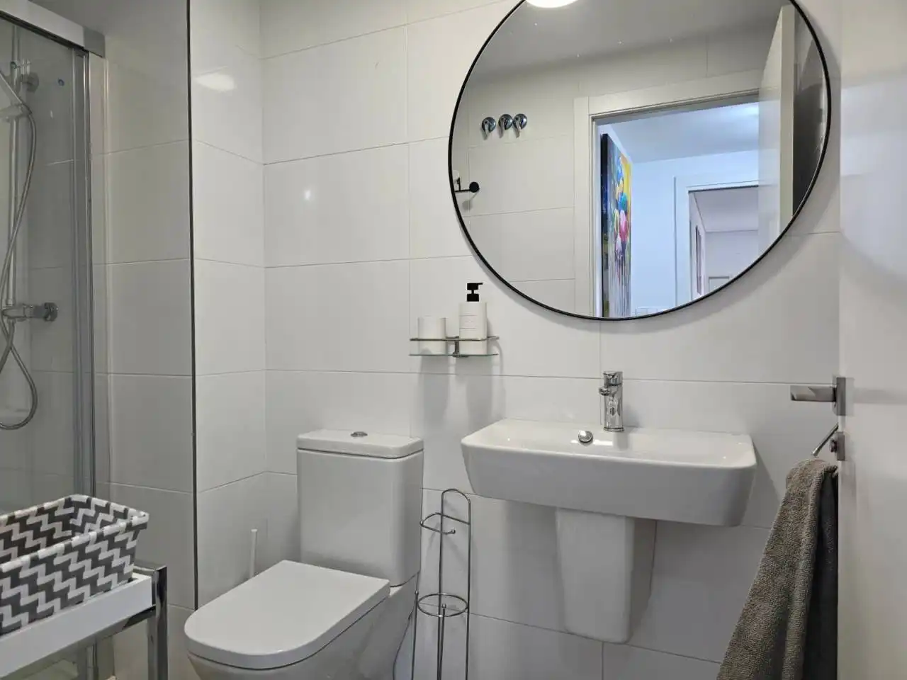 Bathroom of Flat for rent in Murcia  with Air Conditioner, Terrace and Furnished