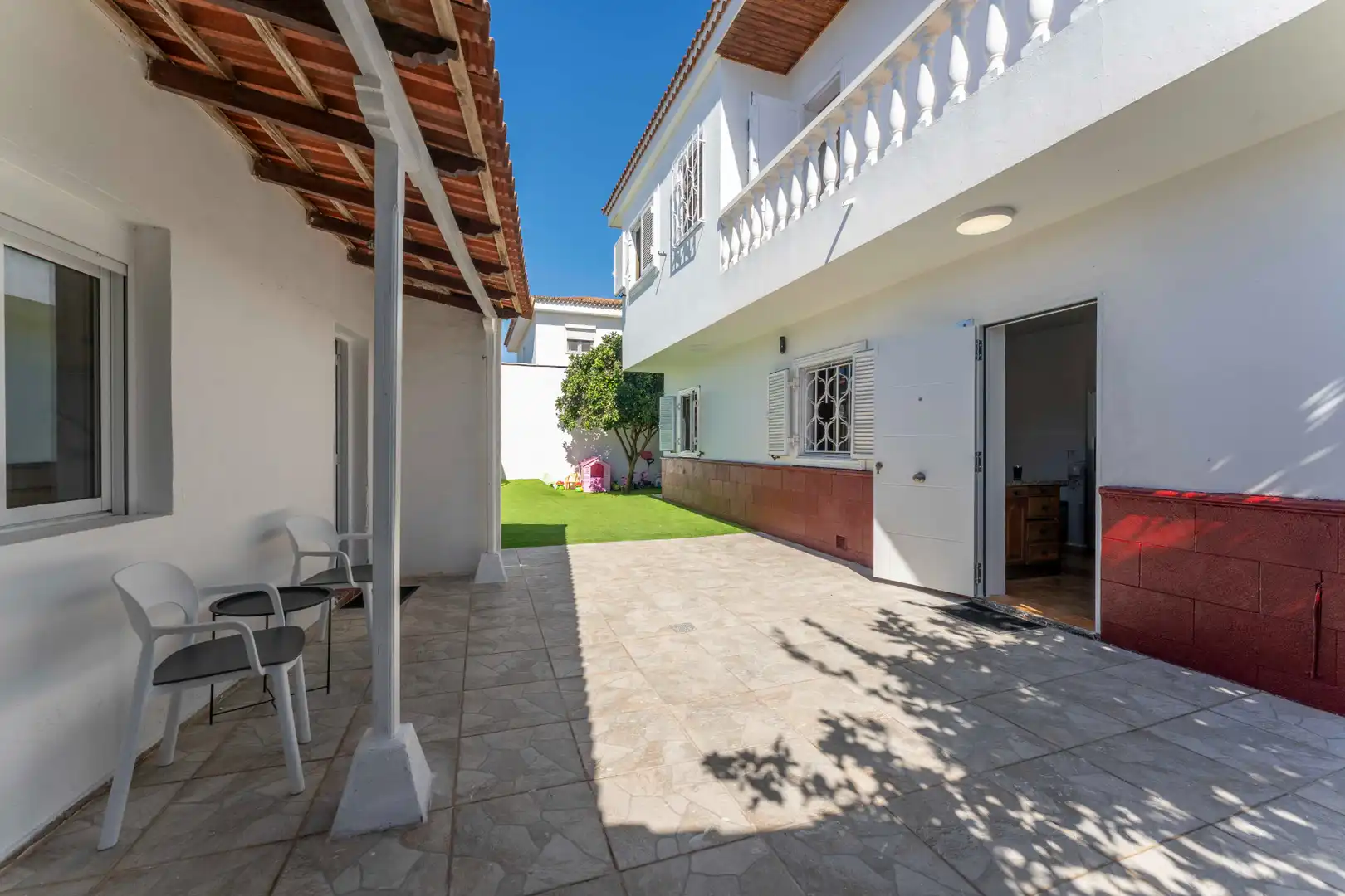 Terrassa de Casa o xalet en venda en San Cristóbal de la Laguna amb Jardí privat, Terrassa i Moblat