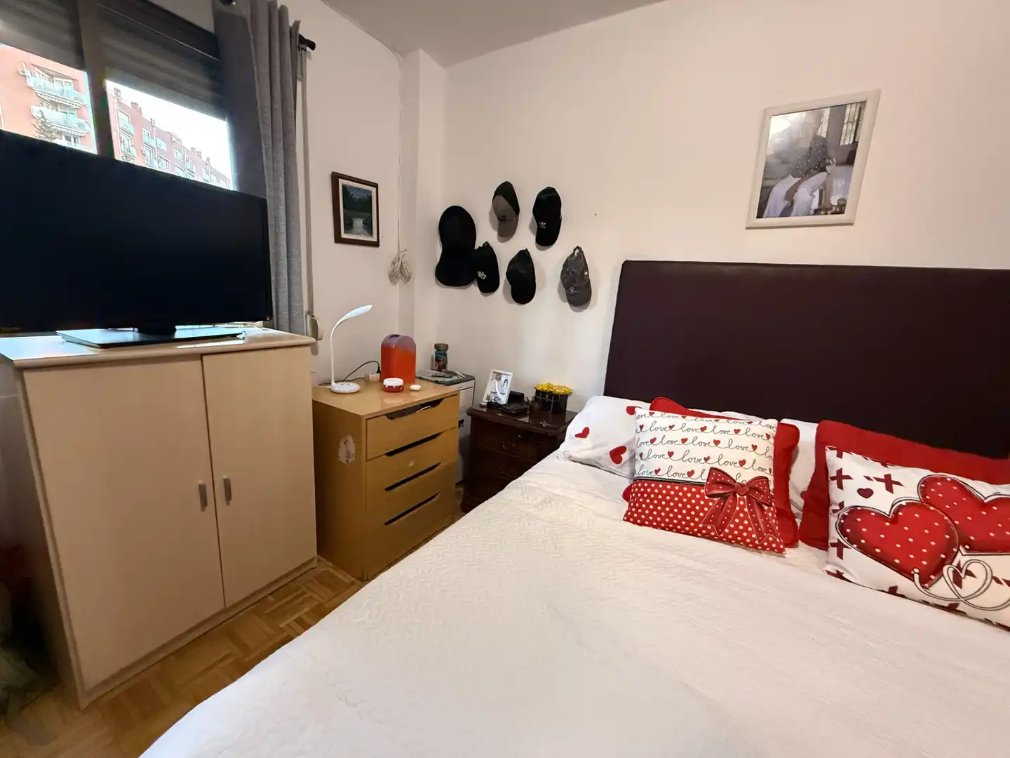 Bedroom of Flat for sale in Madrid  with Heating, Parquet flooring and Terrace