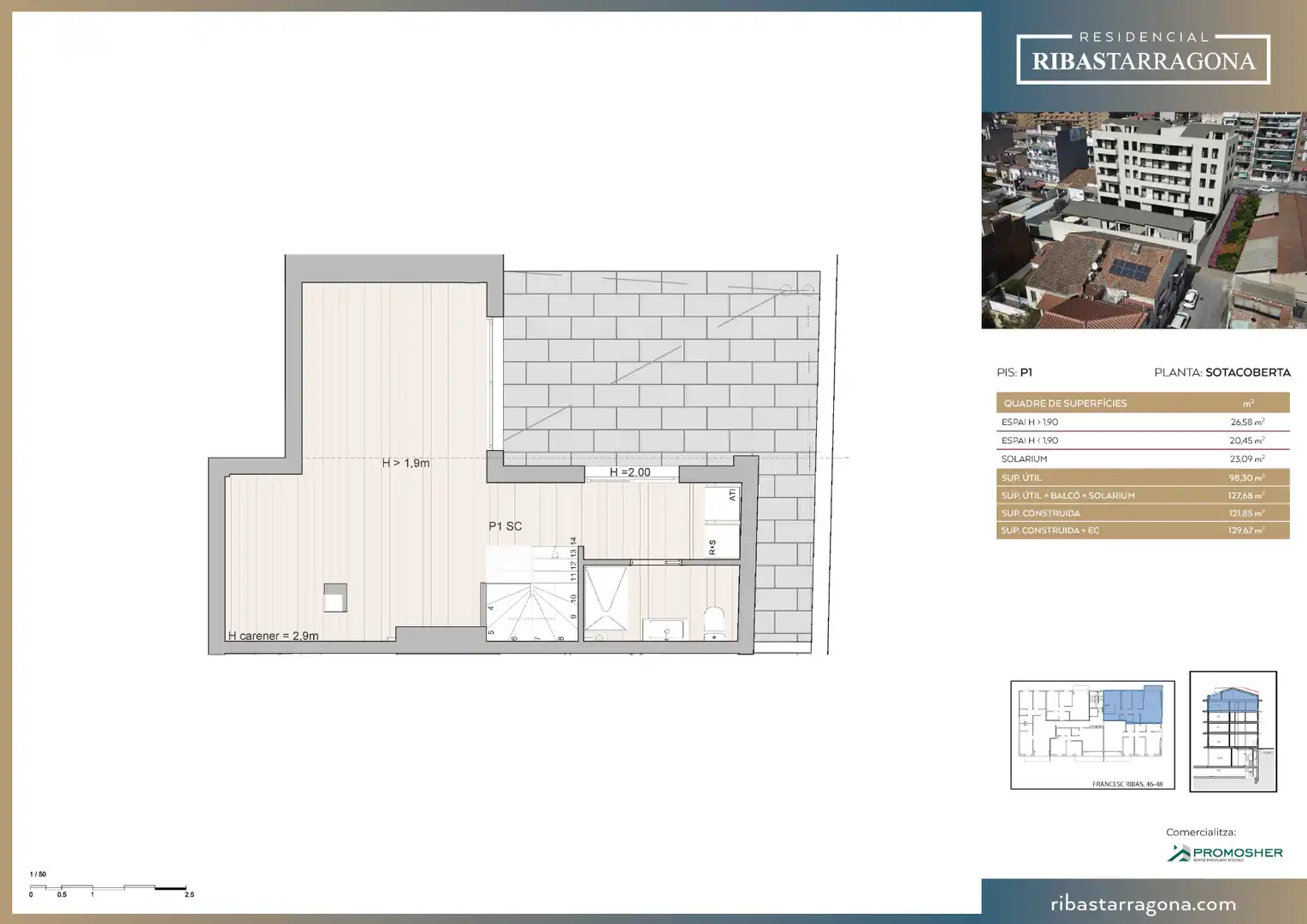 Duplex con terrazza in vendita a Carrer de Francesc Ribas 46, imagen 7