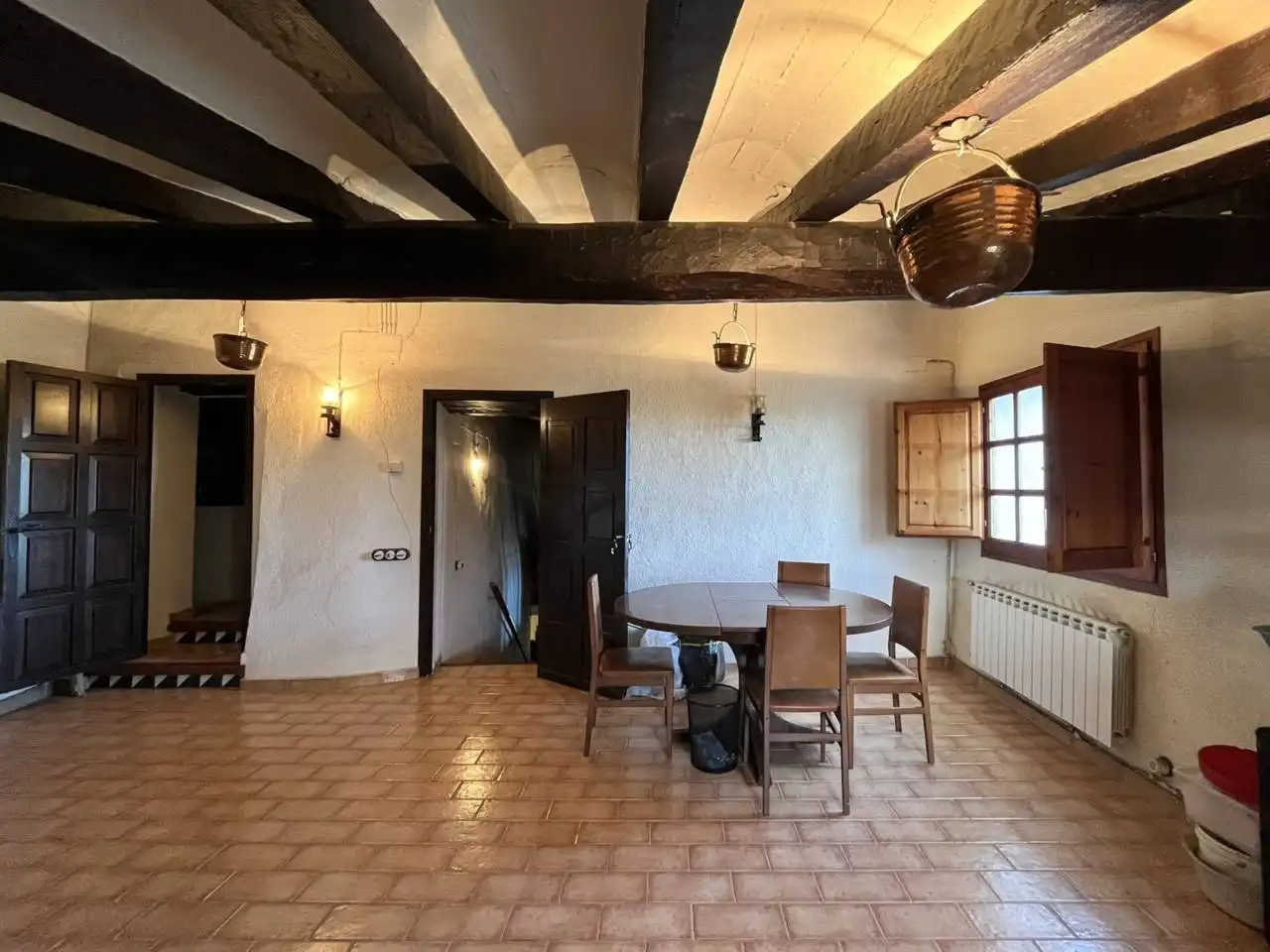 Dining room of Houses for sale in Sant Martí Sarroca  with Air Conditioner, Heating and Private garden