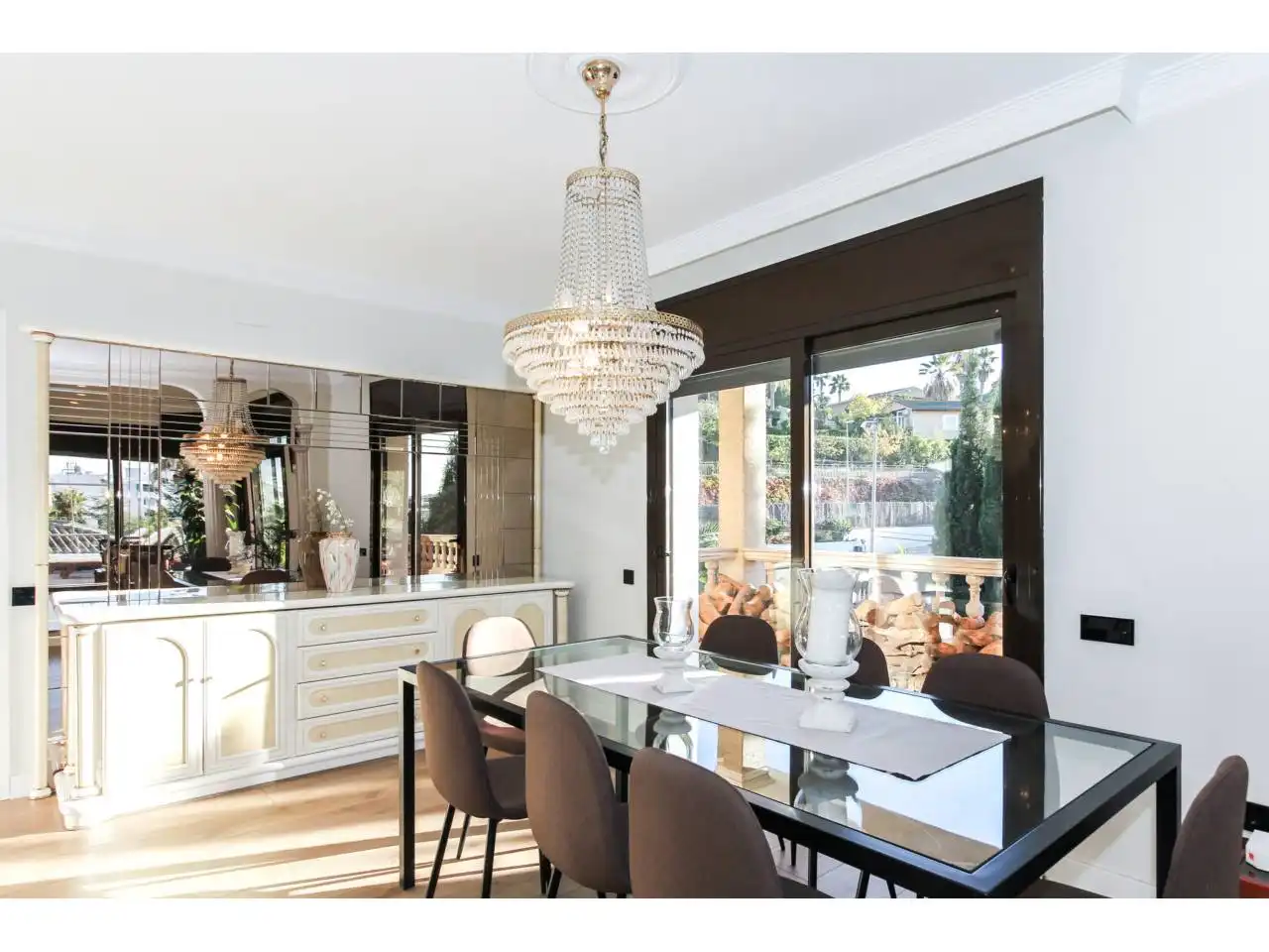 Comedor de Casa o chalet en venta en Lloret de Mar con Aire acondicionado, Calefacción y Jardín privado