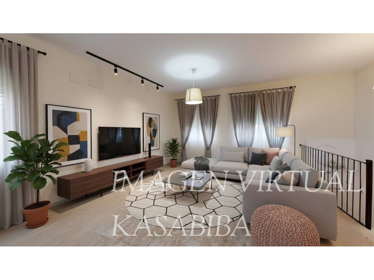 Sala d'estar de Casa adosada en venda en Montroy