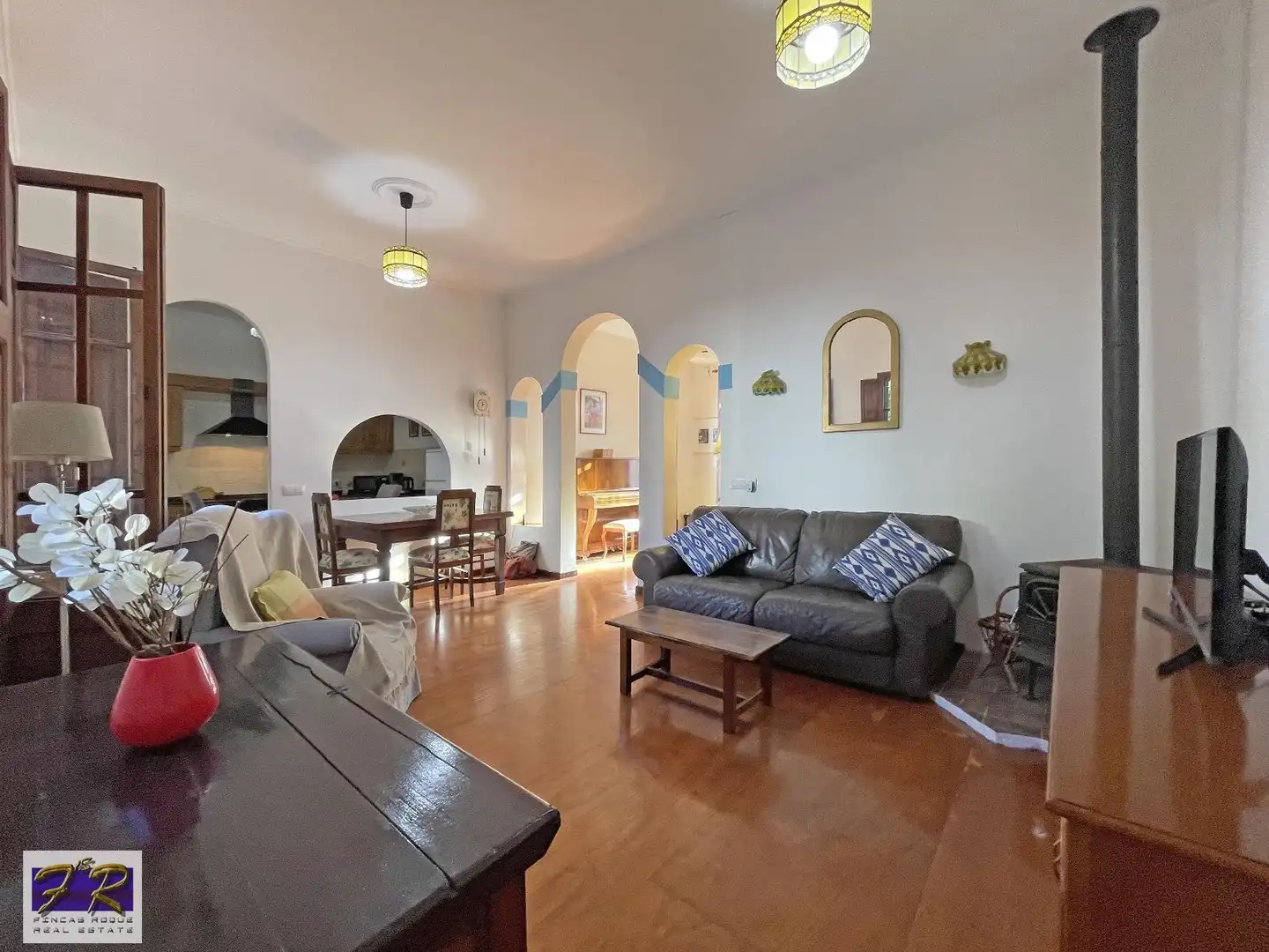 Sala d'estar de Casa o xalet en venda en Alcúdia amb Terrassa, Moblat i Forn