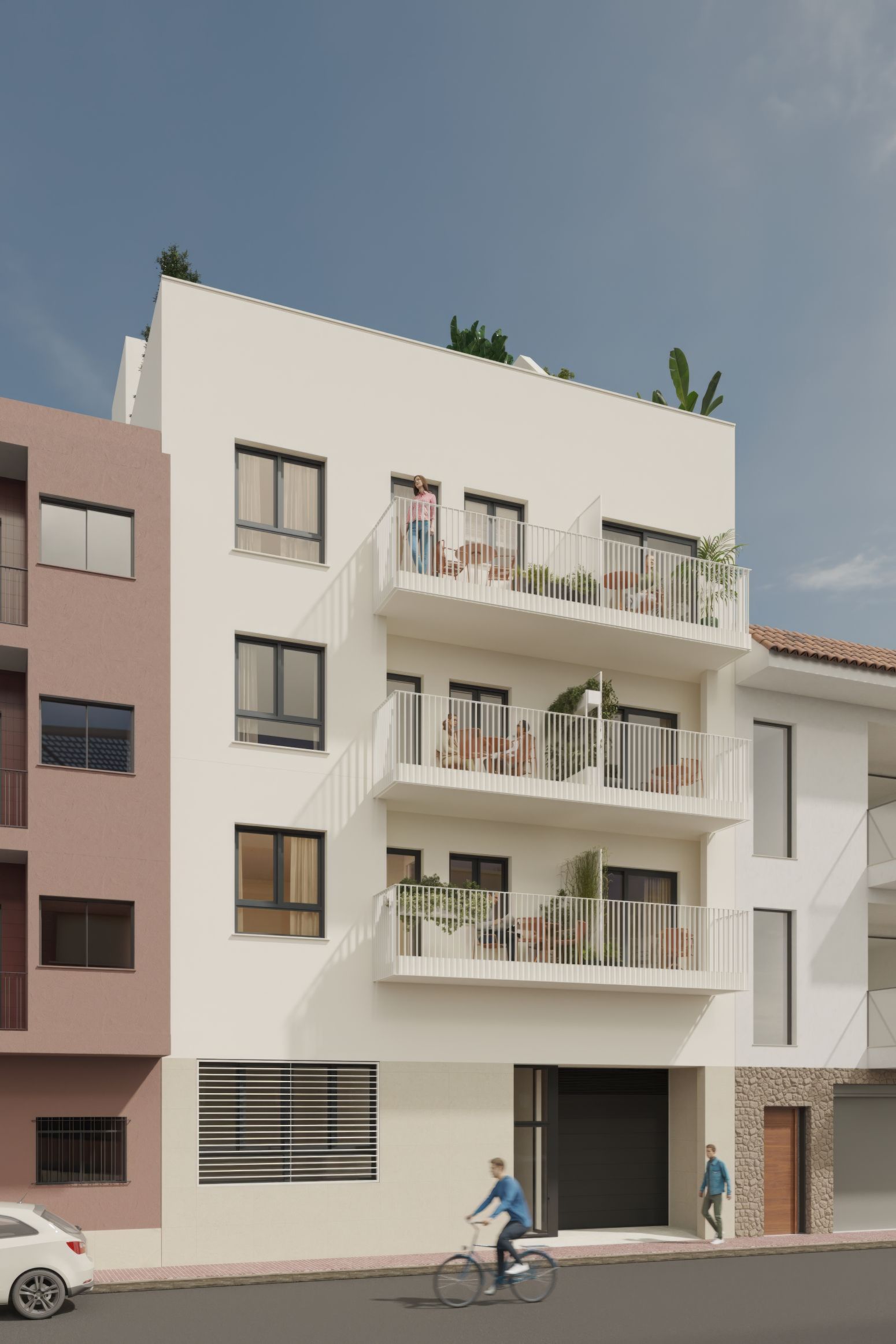 Exterior view of Flat for sale in Museros  with Heating, Parquet flooring and Terrace