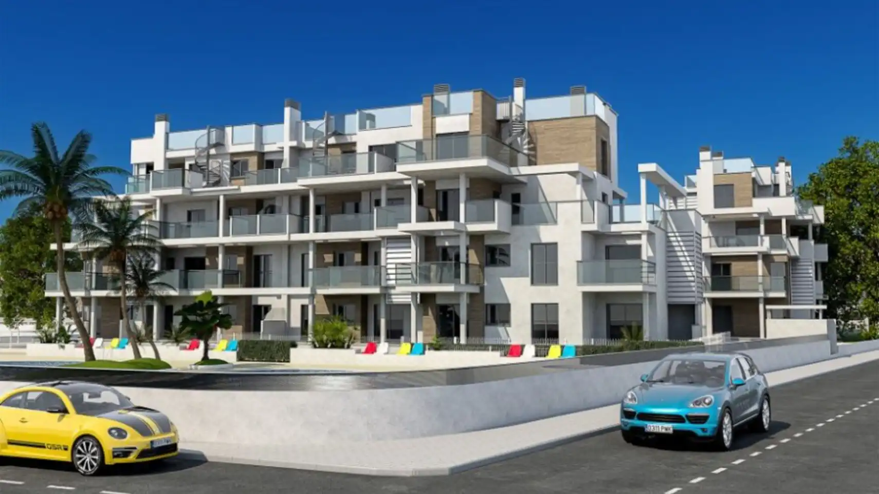 Vista exterior de Apartamento en venta en Dénia con Aire acondicionado, Calefacción y Jardín privado