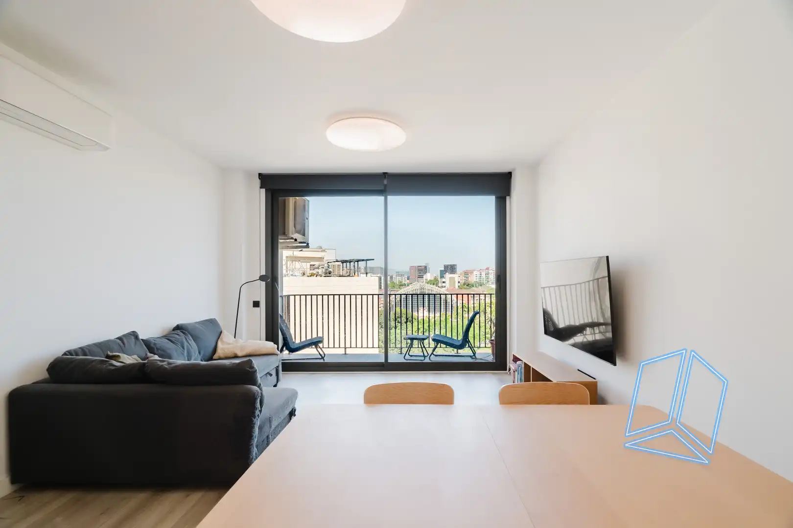 Living room of Flat for sale in Barcelona  with Balcony