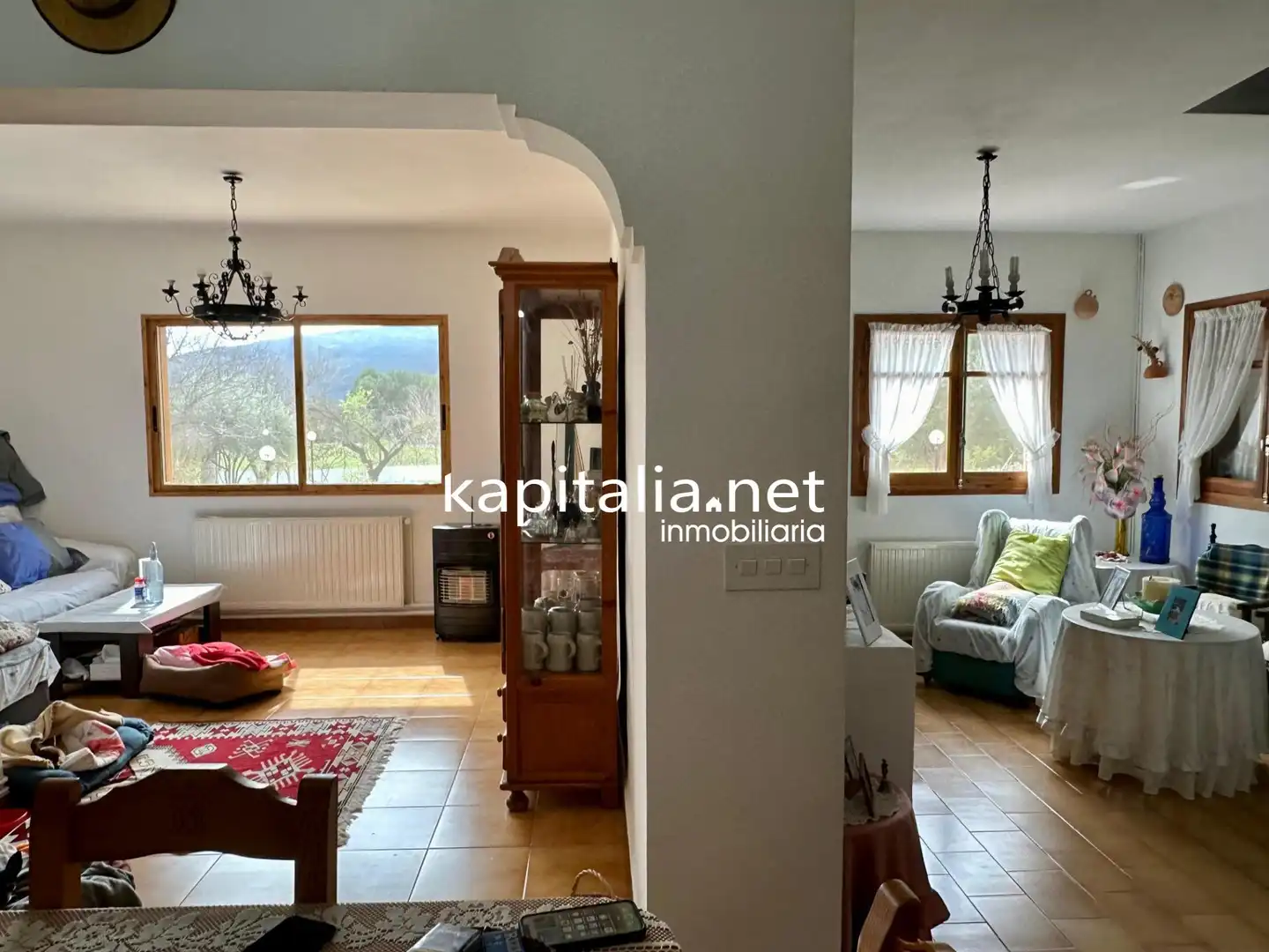 Living room of Houses for sale in Alcoy / Alcoi  with Air Conditioner, Private garden and Terrace