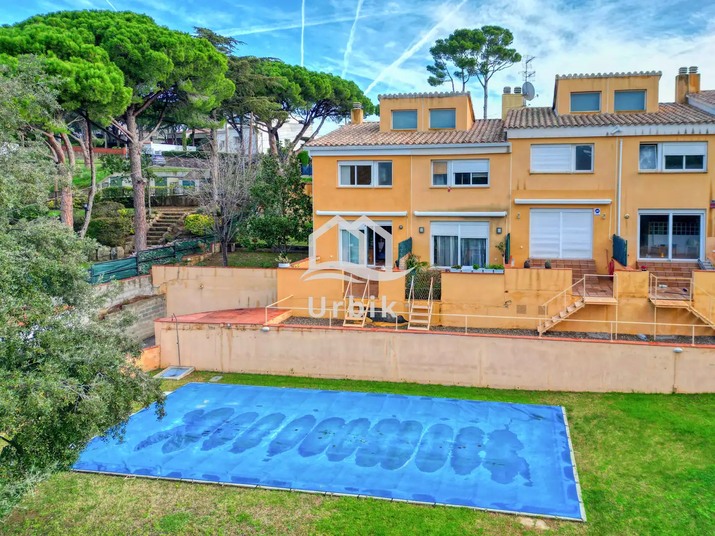 Vista exterior de Casa adosada en venta en Castell d'Aro, Platja d'Aro i s'Agaró con Aire acondicionado, Calefacción y Jardín privado