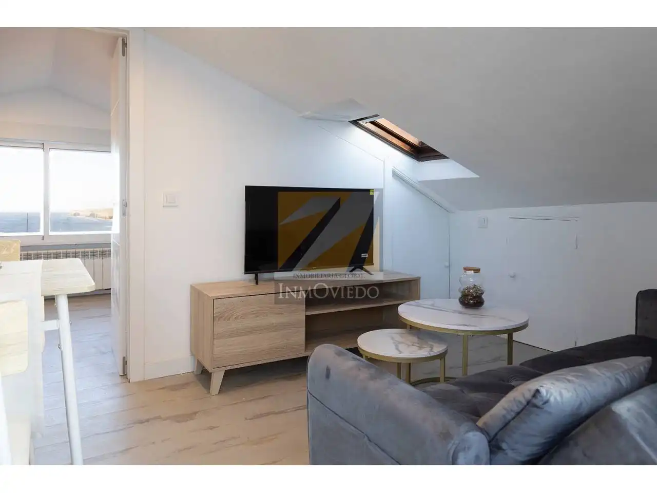 Living room of Attic for sale in Llanes  with Heating, Terrace and Furnished