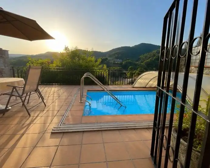Piscina de Casa o chalet en venta en Sant Pau de Segúries con Aire acondicionado, Jardín privado y Terraza