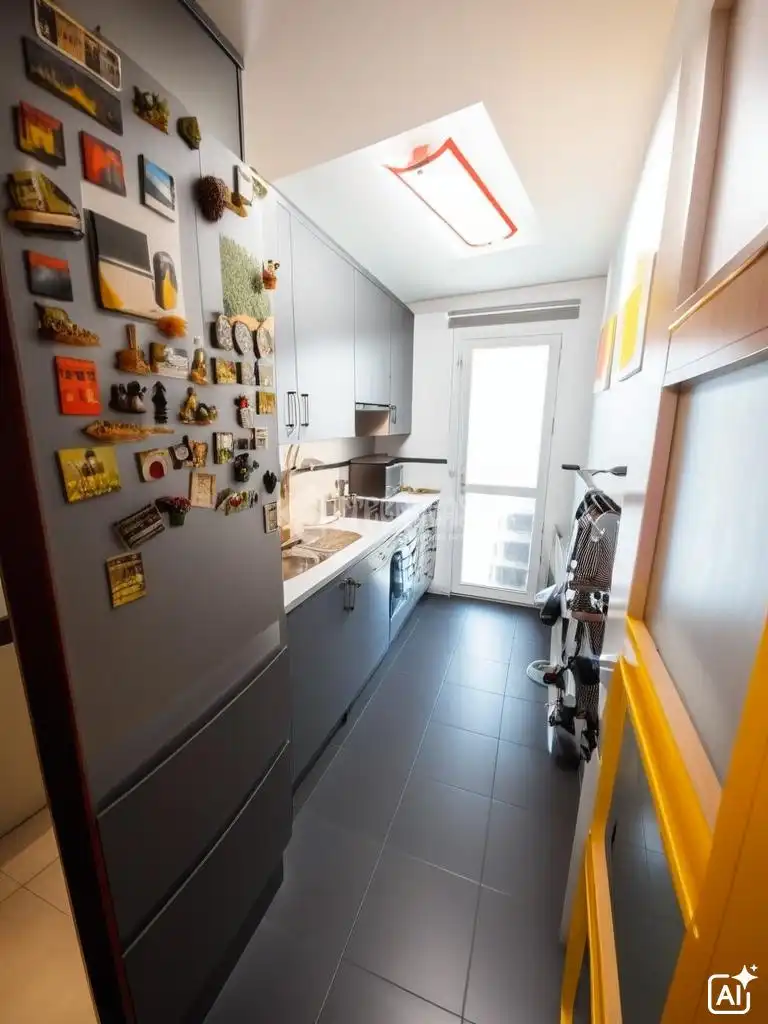 Kitchen of Flat for sale in Parla  with Air Conditioner, Heating and Parquet flooring