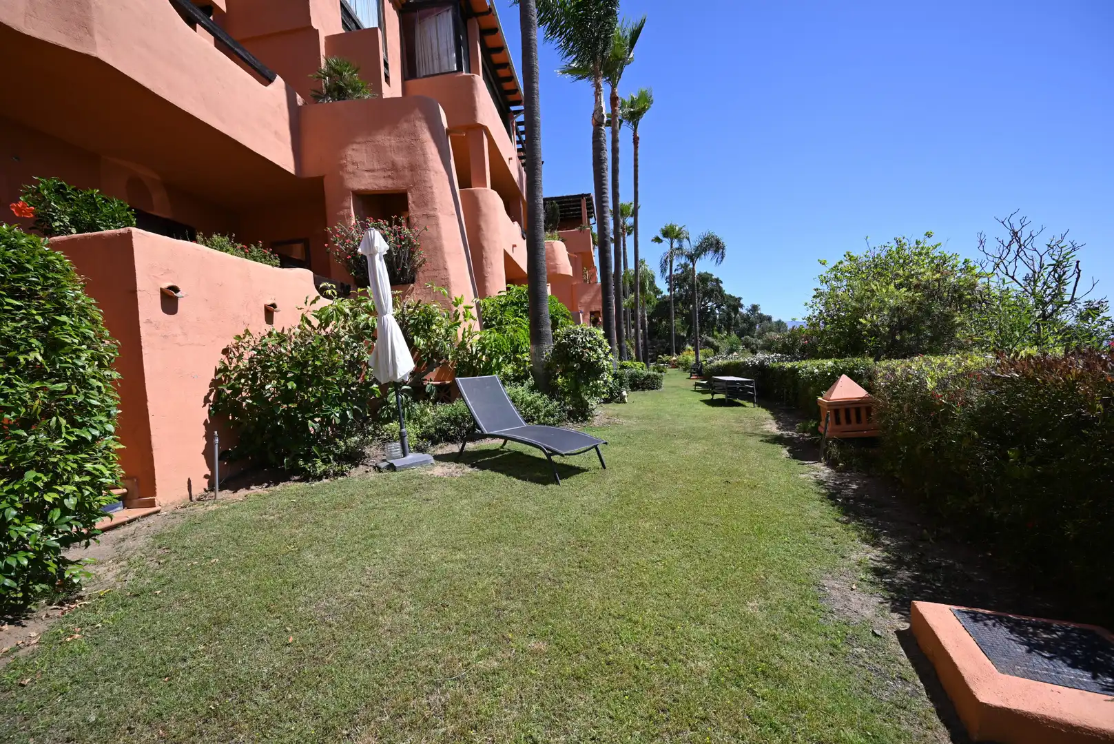Jardín de Apartamento en venta en Ojén con Aire acondicionado, Jardín privado y Piscina