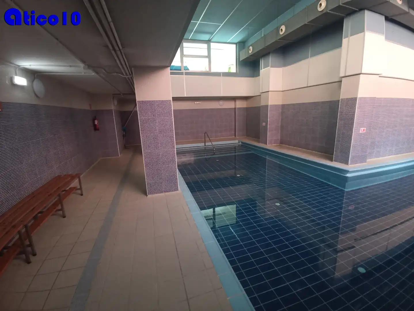 Swimming pool of Attic for sale in Oviedo   with Heating, Parquet flooring and Terrace
