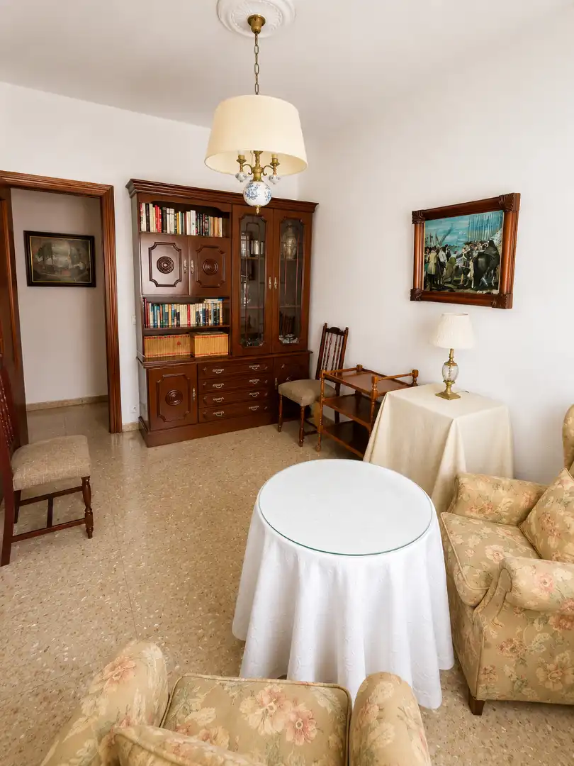 Sala d'estar de Pis en venda en Badajoz amb Aire condicionat, Calefacció i Moblat