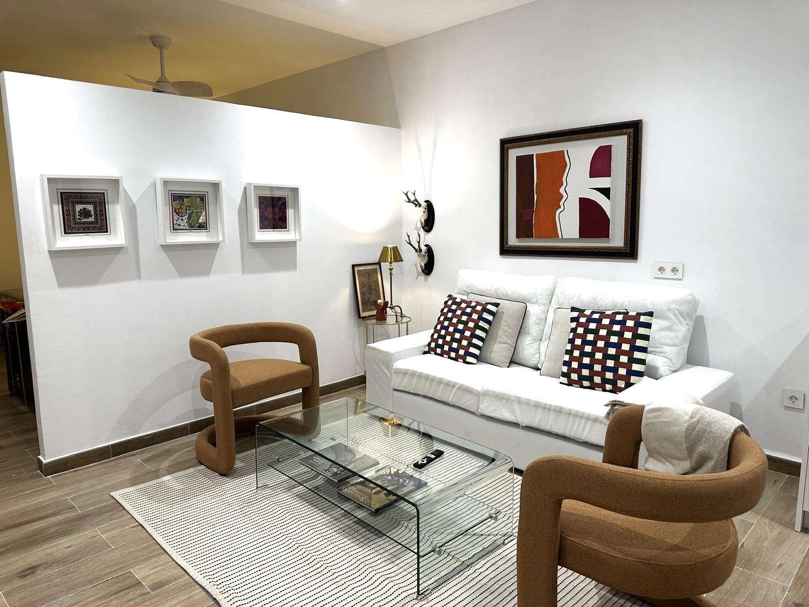 Living room of Apartment to share in  Sevilla Capital  with Heating and Terrace