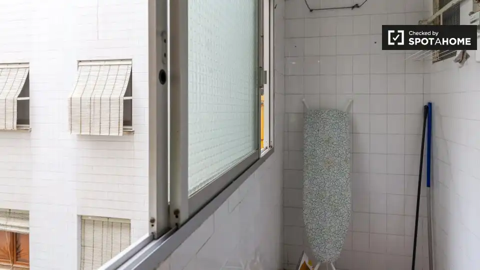 Terraza de Piso de alquiler en Valencia con Aire acondicionado, Calefacción y Amueblado