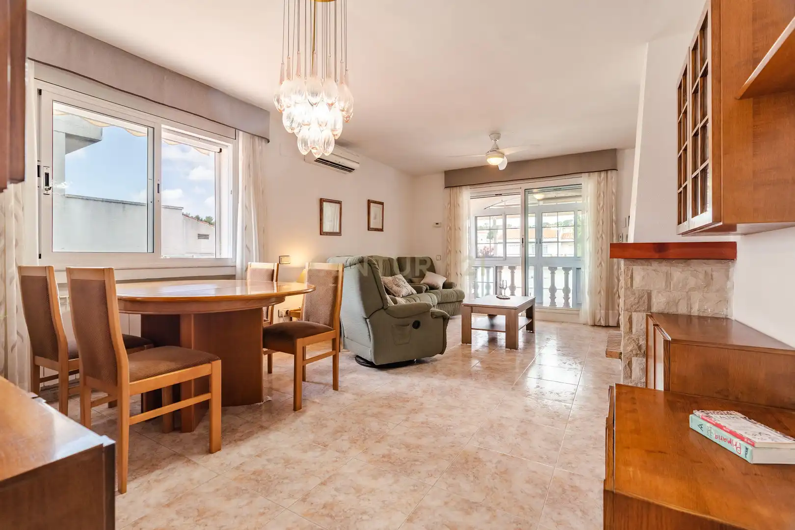 Sala de estar de Casa o chalet en venta en El Catllar  con Aire acondicionado y Trastero