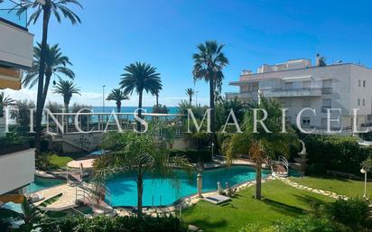 Exterior view of Flat for sale in Sitges  with Air Conditioner, Terrace and Swimming Pool