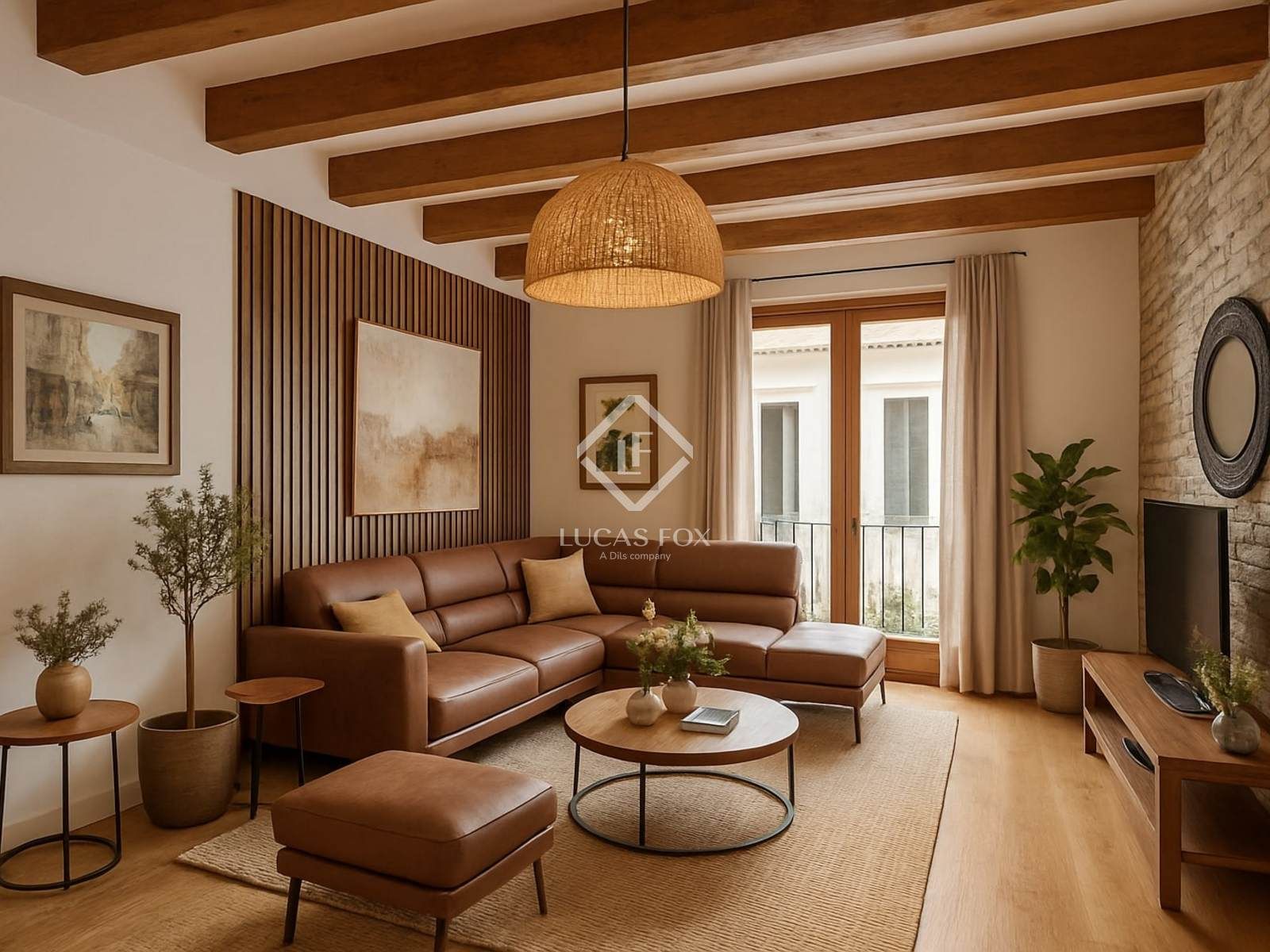 Sala d'estar de Pis en venda en  Barcelona Capital amb Aire condicionat, Calefacció i Parquet