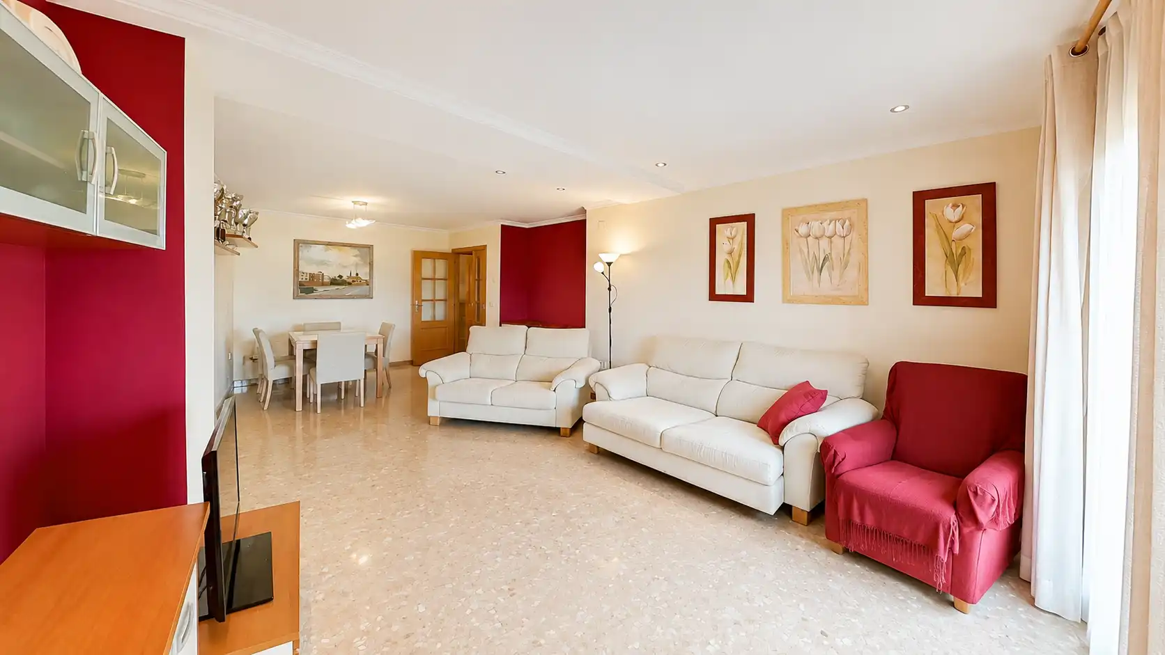 Sala de estar de Piso en venta en Cheste con Calefacción y Balcón