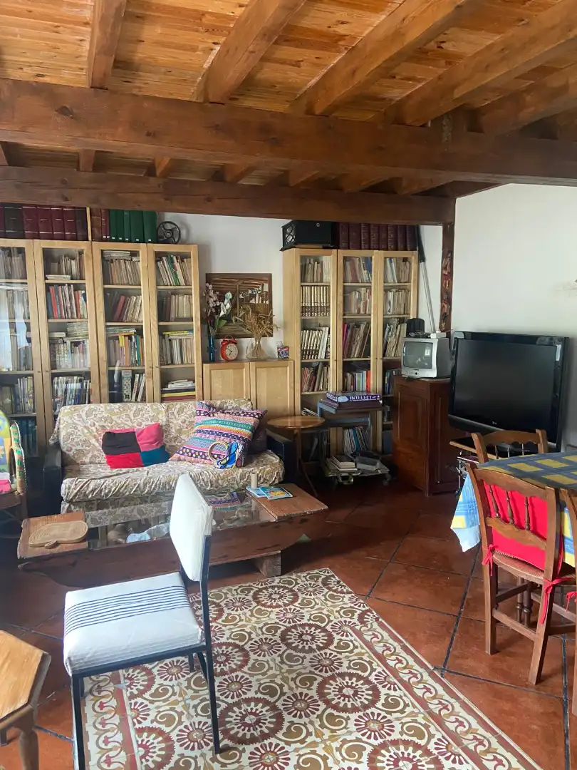 Sala d'estar de Finca rústica en venda en Castrillo de Riopisuerga amb Jardí privat i Traster
