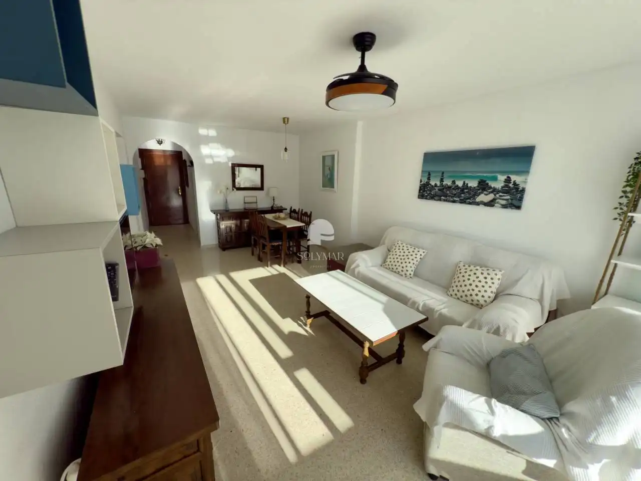 Wohnzimmer von Wohnung zur Miete in Vélez-Málaga mit Klimaanlage, Heizung und Terrasse