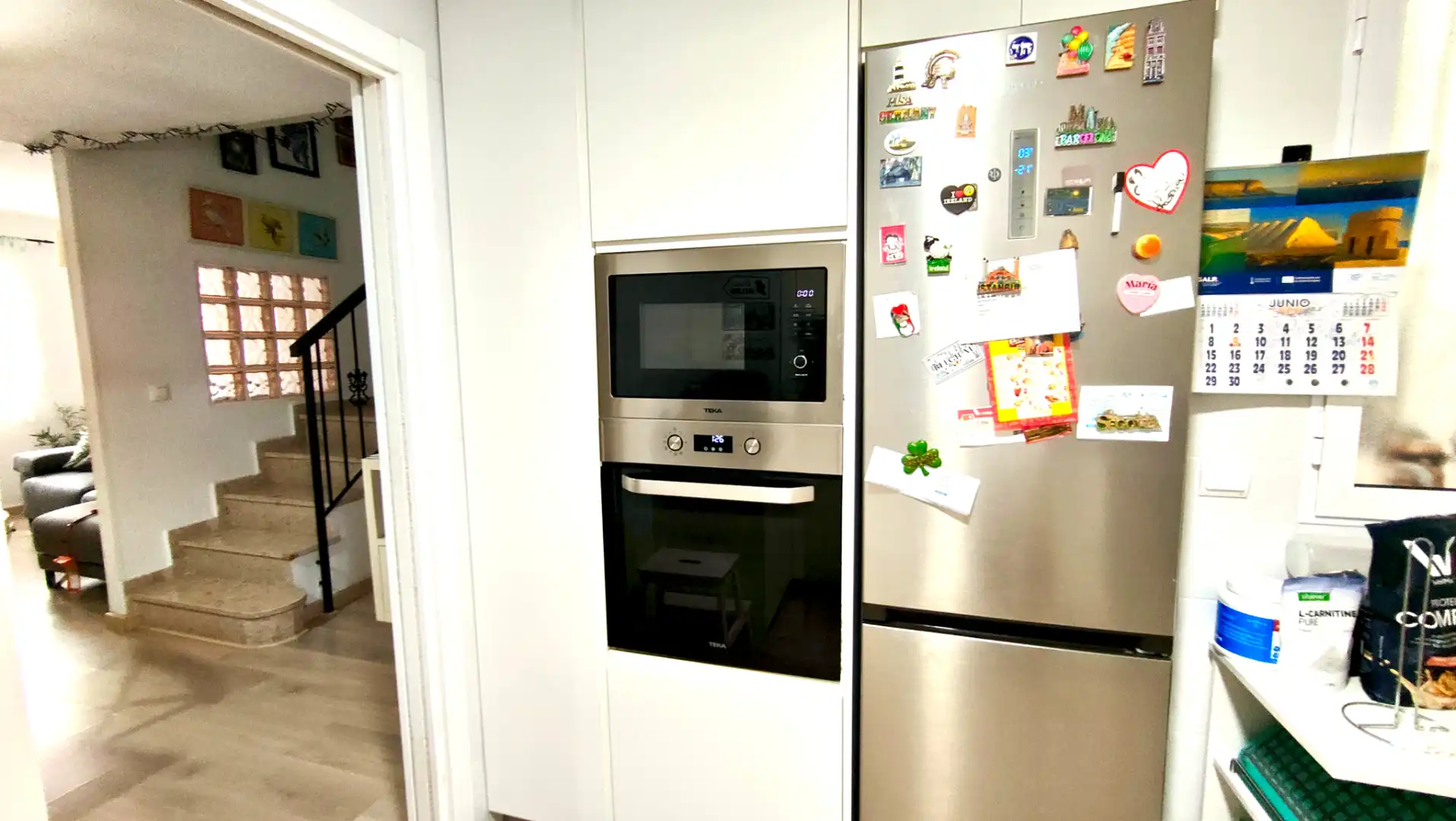 Cocina de Casa adosada en venta en Santa Pola con Aire acondicionado, Calefacción y Jardín privado