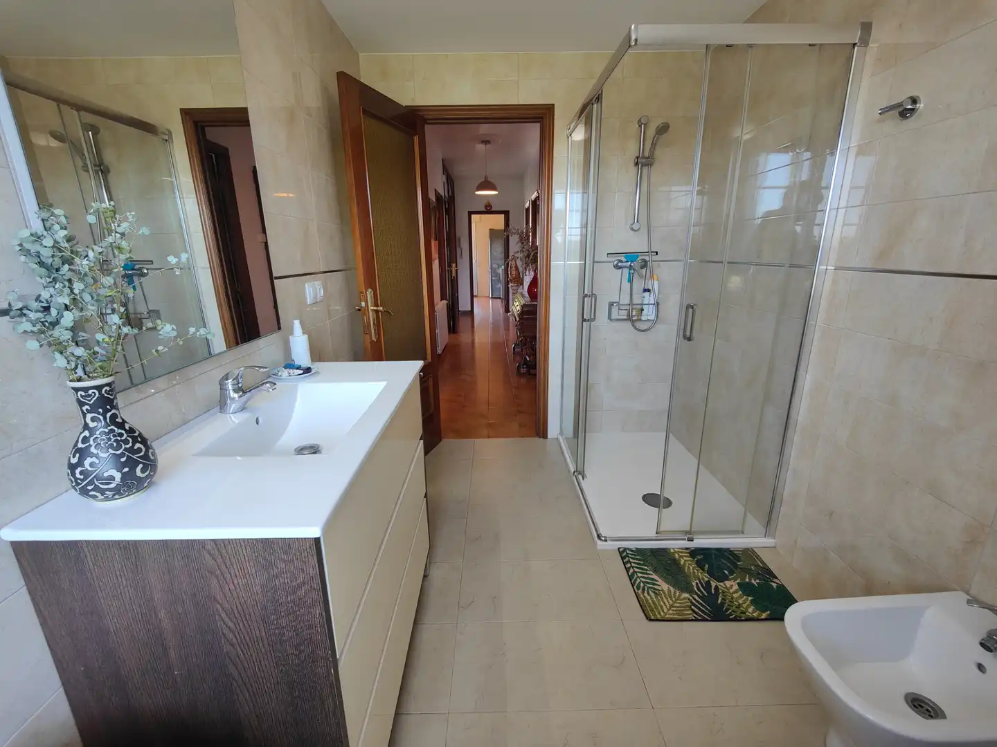 Baño de Casa o chalet en venta en Rianxo con Calefacción, Jardín privado y Parquet
