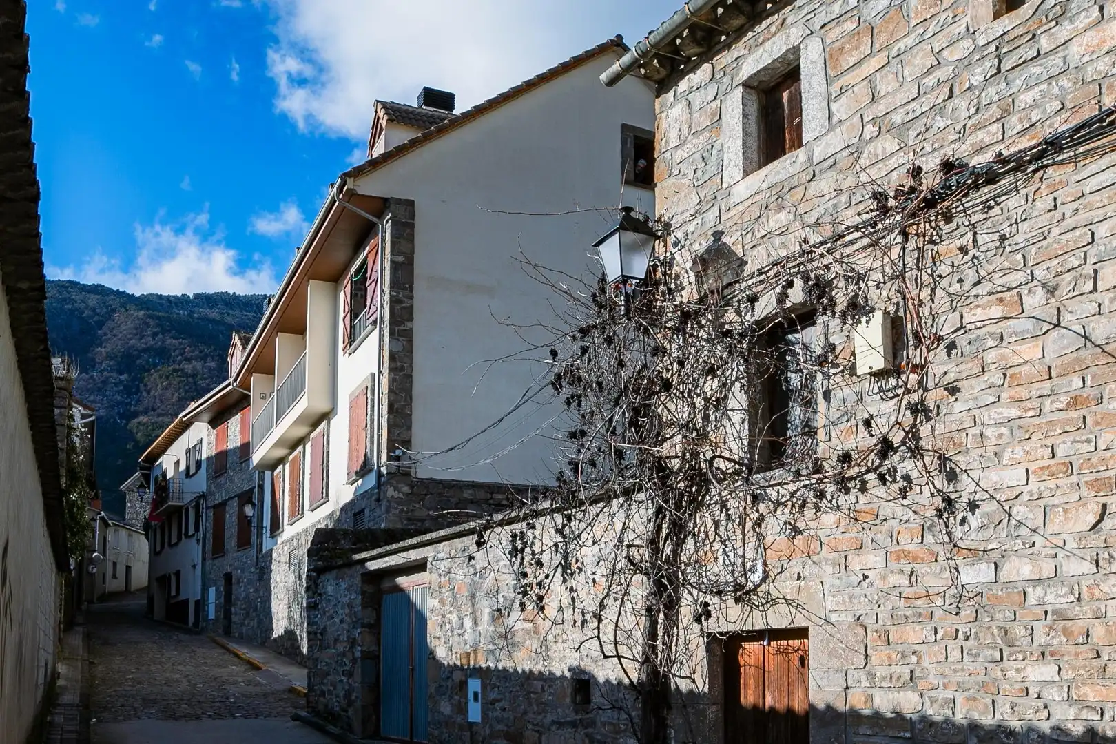 Vista exterior de Dúplex en venta en Biescas con Calefacción, Trastero y Amueblado